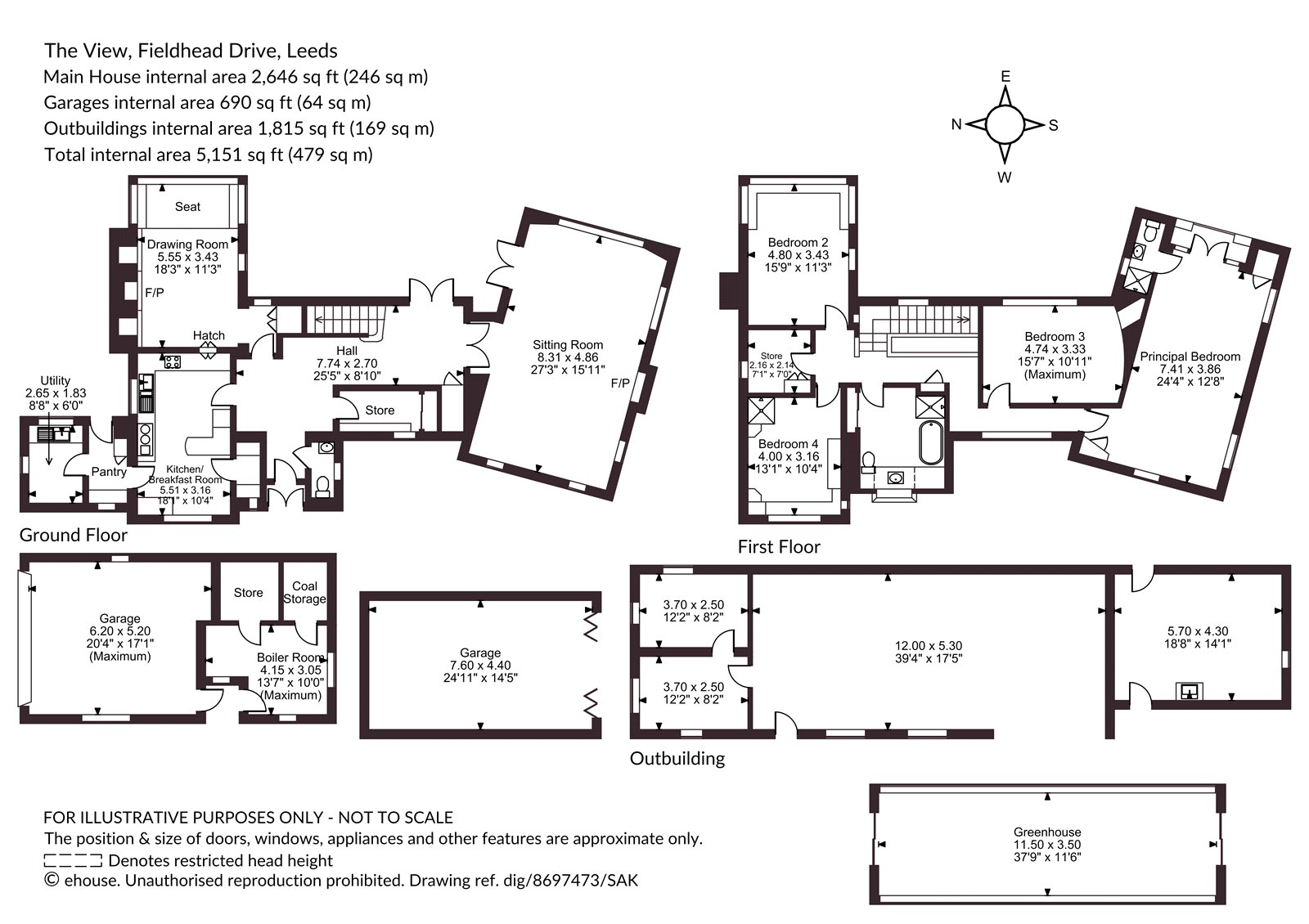 The View,, Fieldhead Drive, Leeds floorplan