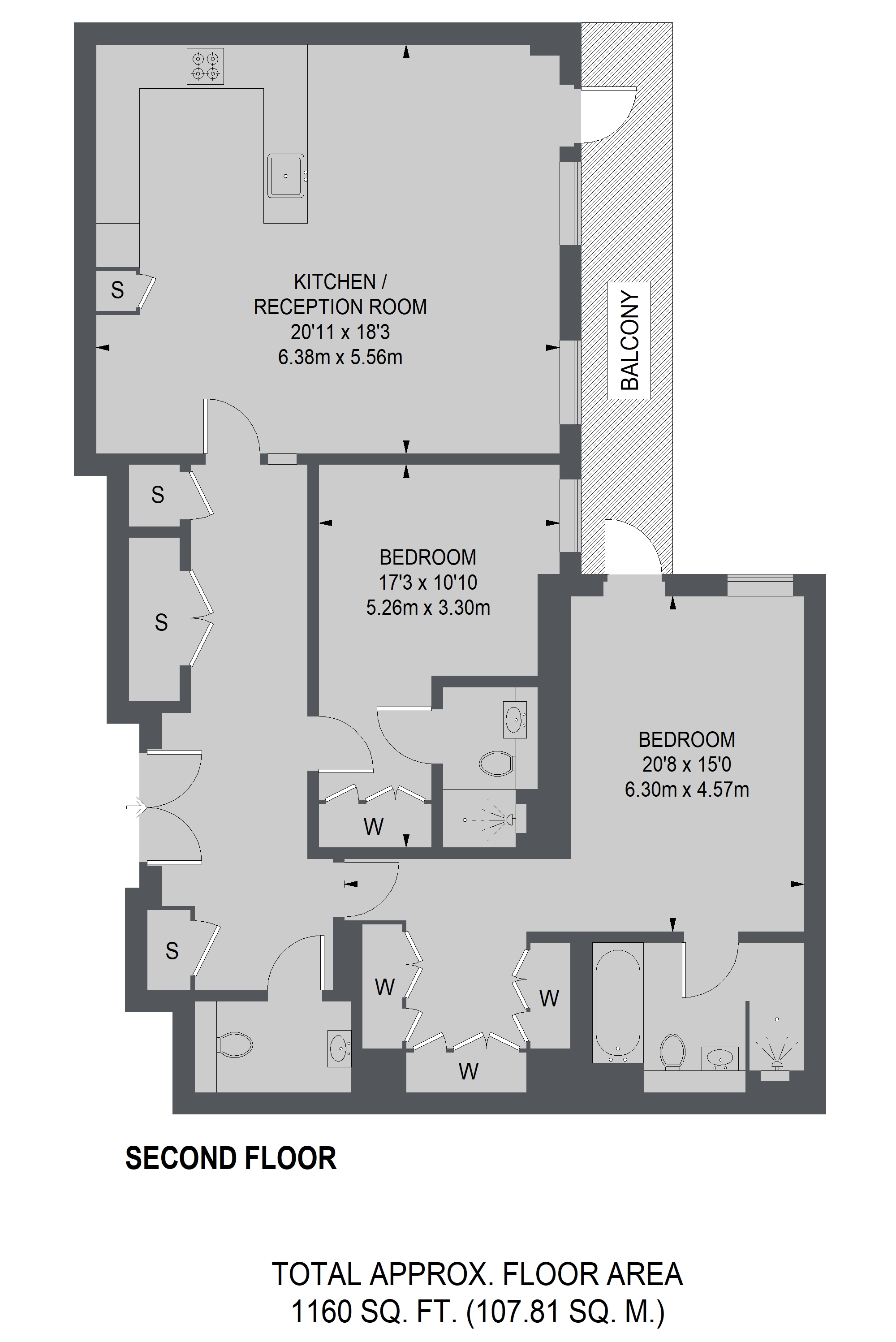 2 Bedrooms Flat to rent in Farm Lane, London SW6