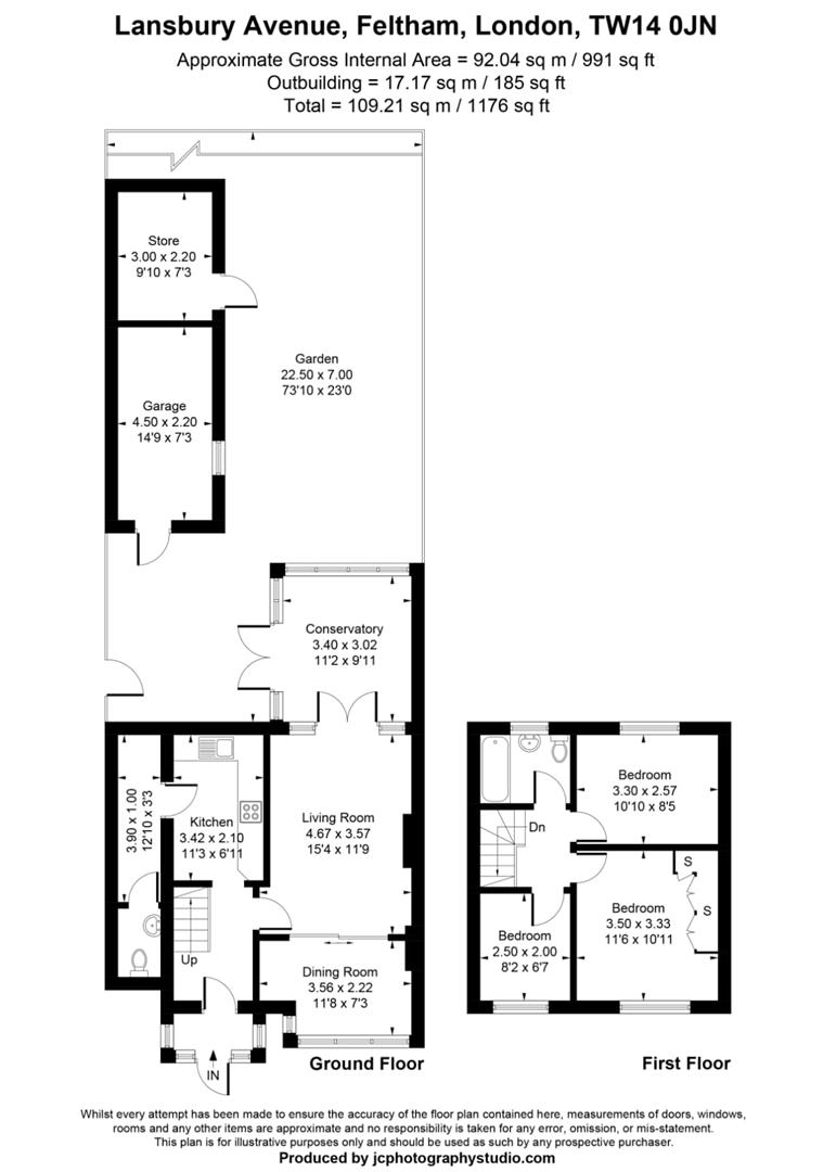 1, Lansbury Avenue, Feltham floorplan