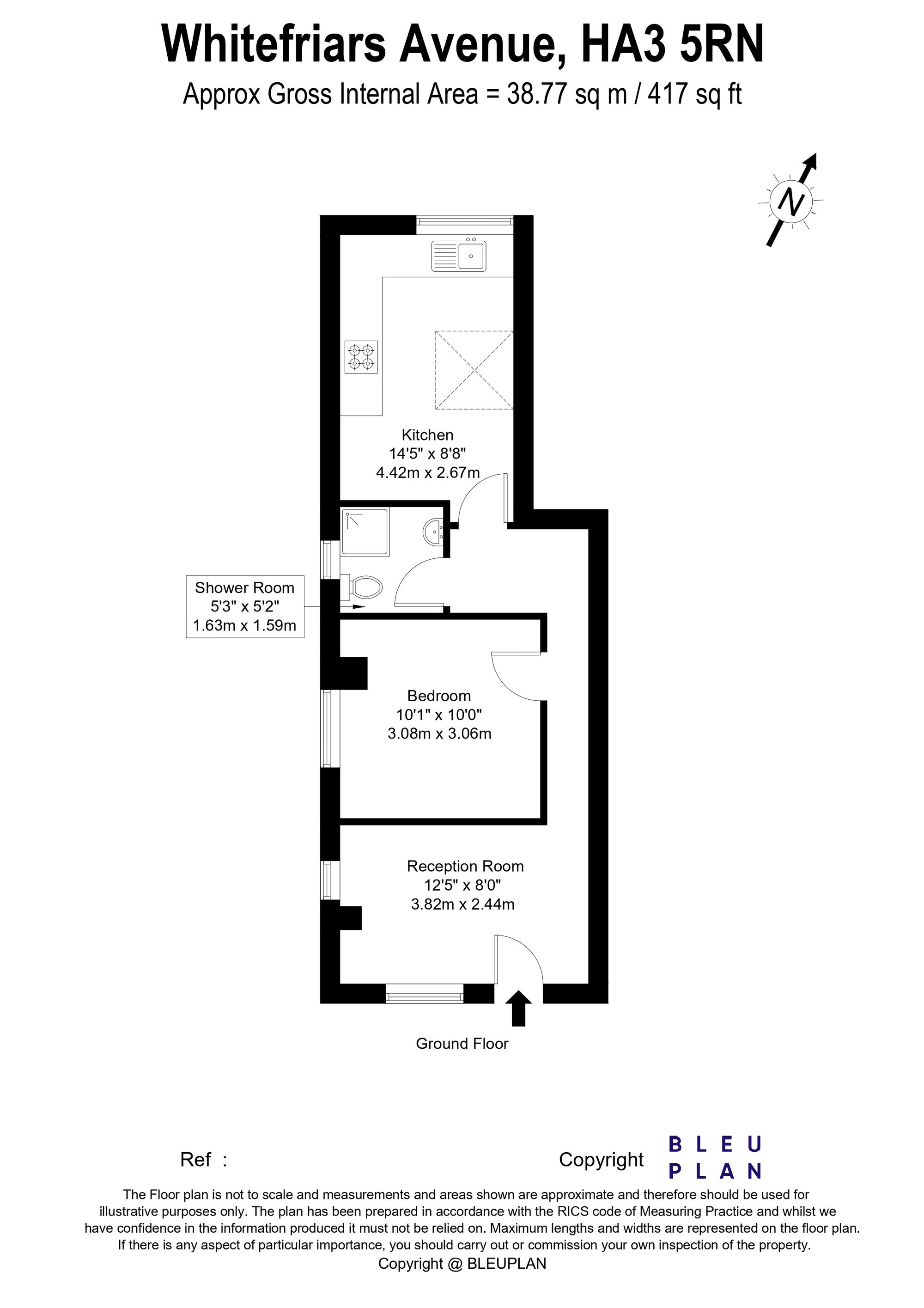66a Whitefriars Avenue, Harrow floorplan