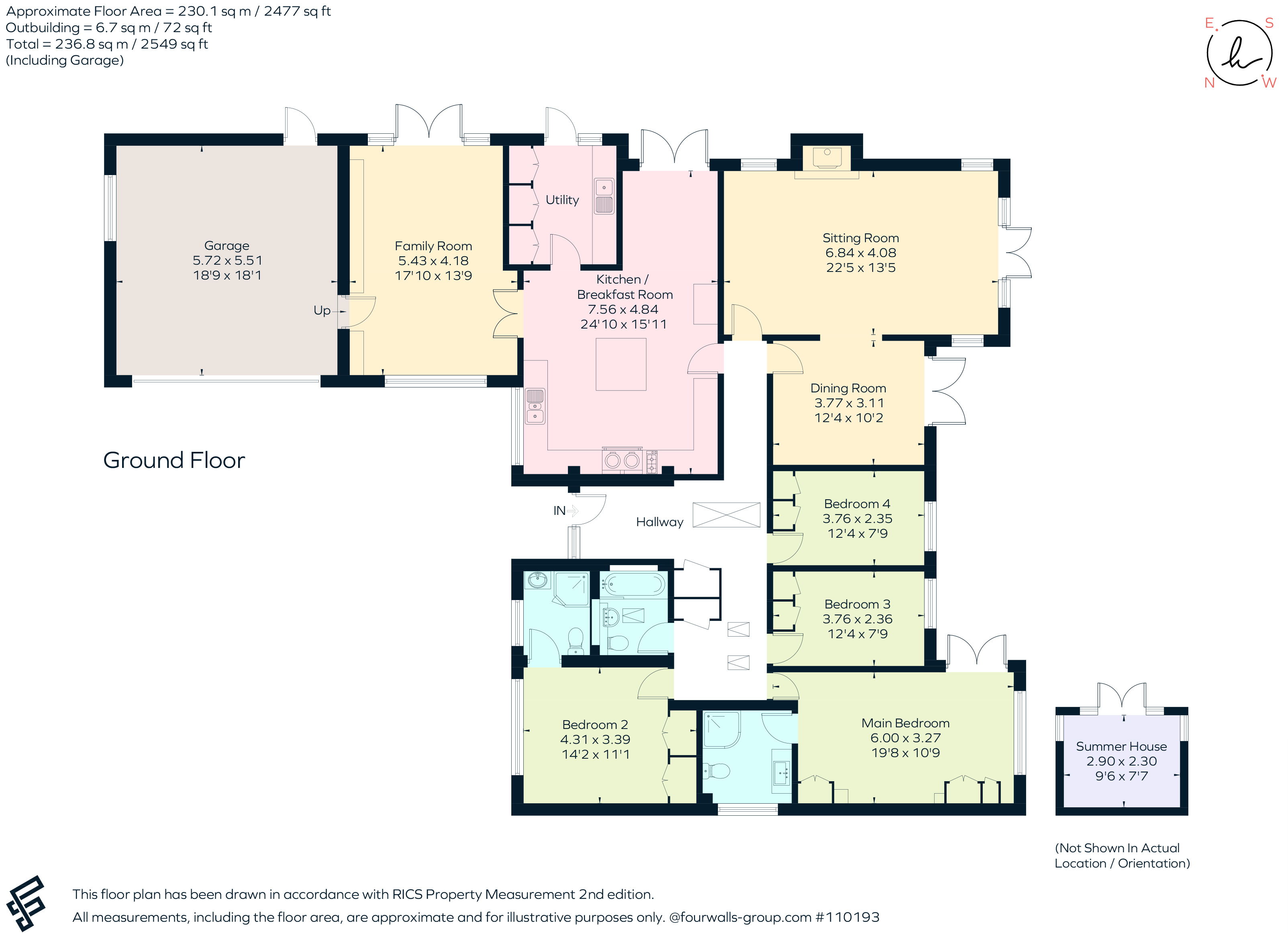 18, Hawsley Road, Harpenden floorplan
