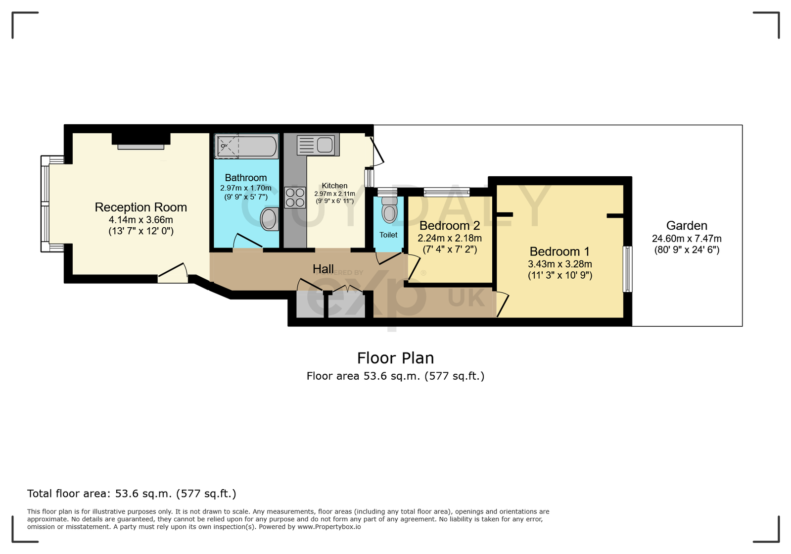 GFF 15, Balmoral Road, London floorplan