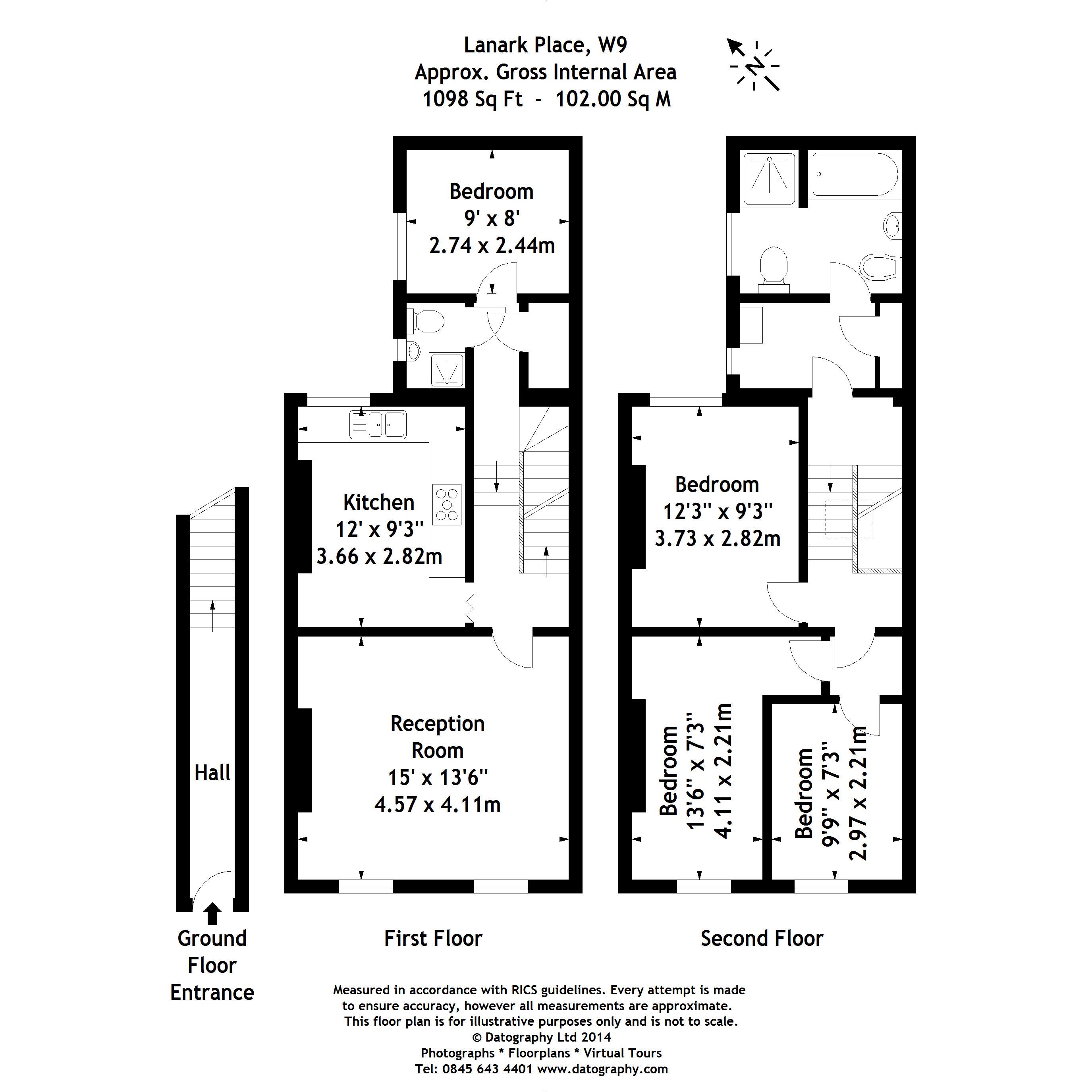 4 Bedrooms  to rent in Lanark Place, London W9