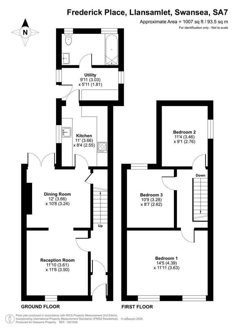 119, Frederick Place, Swansea floorplan
