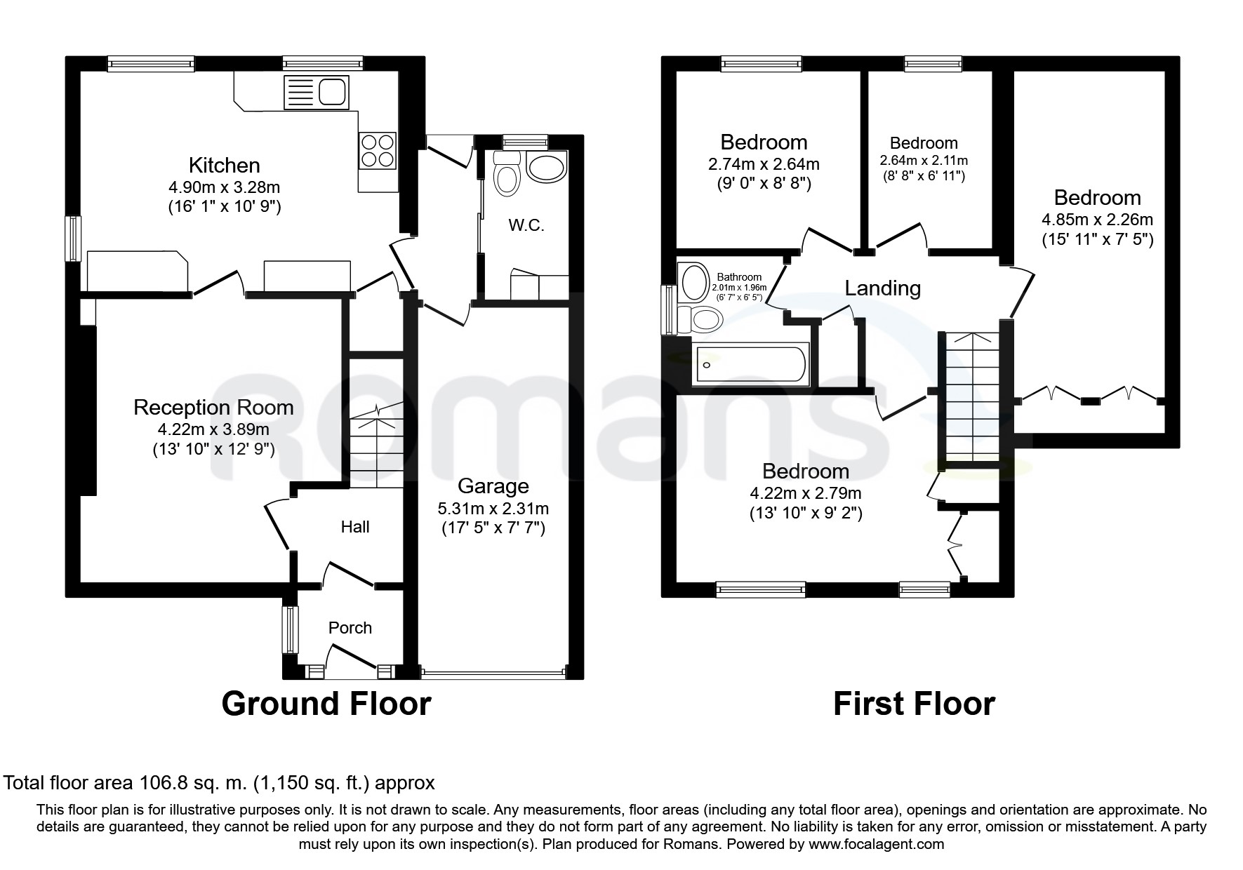 71, Marefield, Reading floorplan