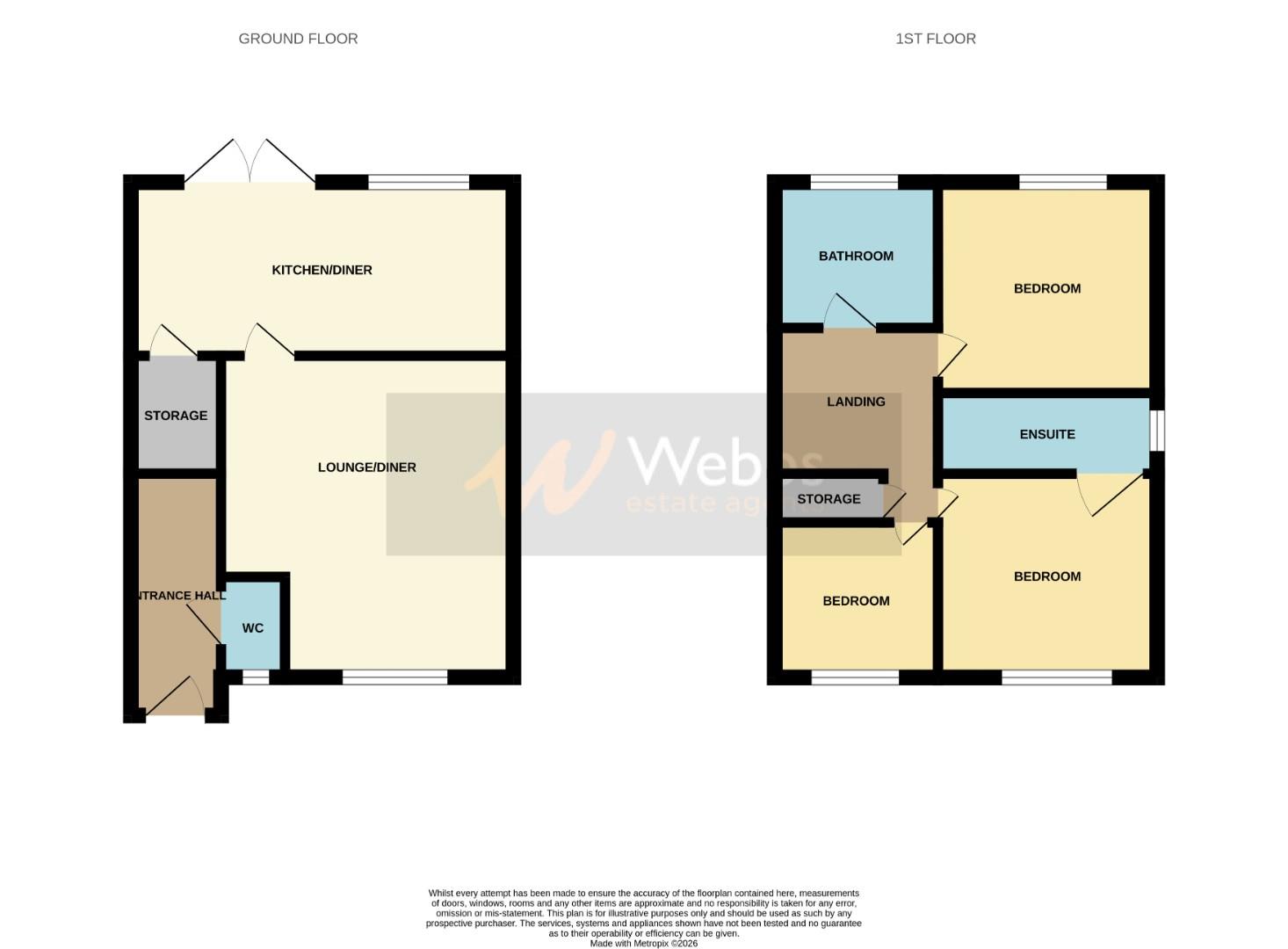 82, Adams Way, Cannock floorplan
