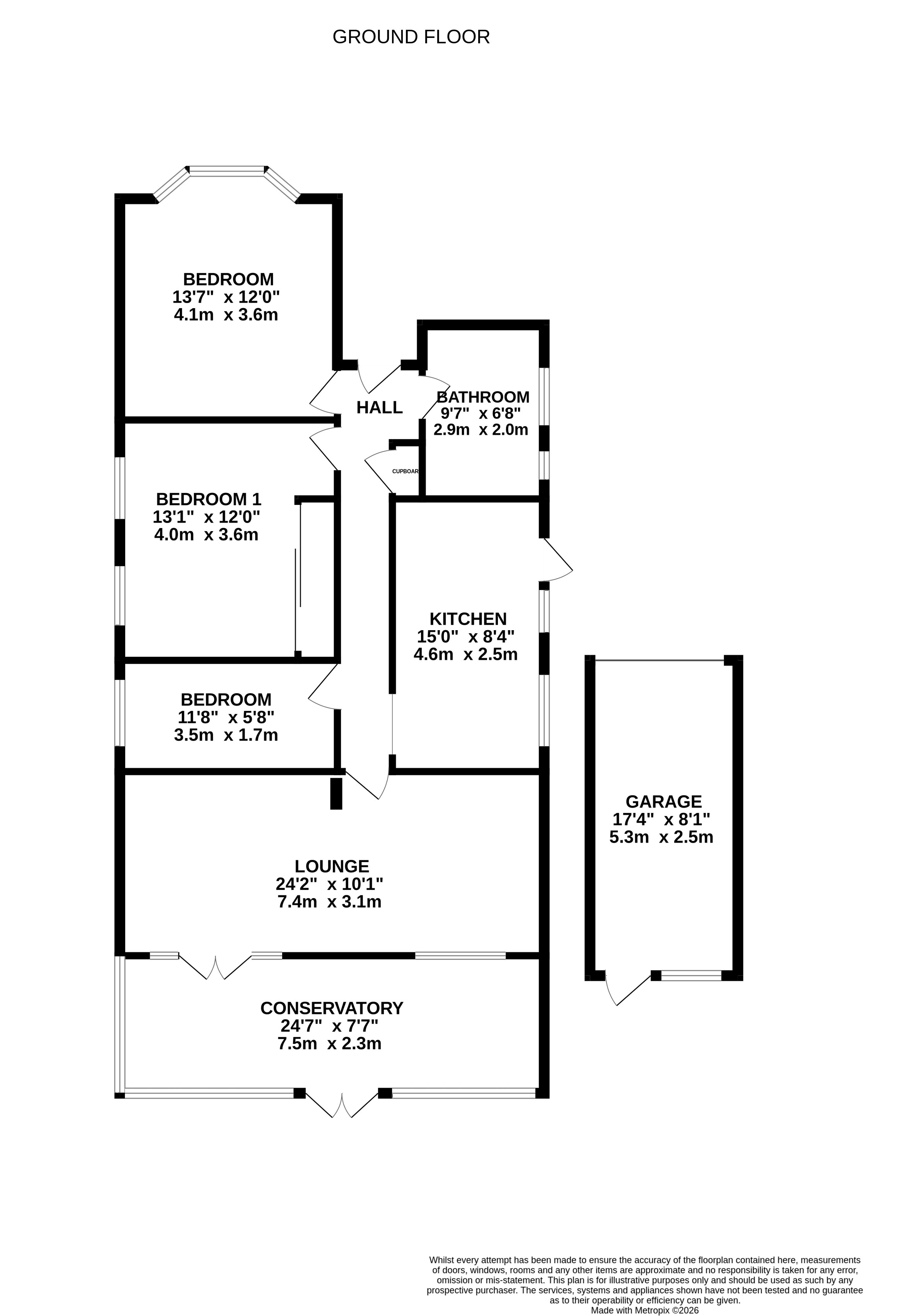 35, Copthorne Road, East Grinstead floorplan