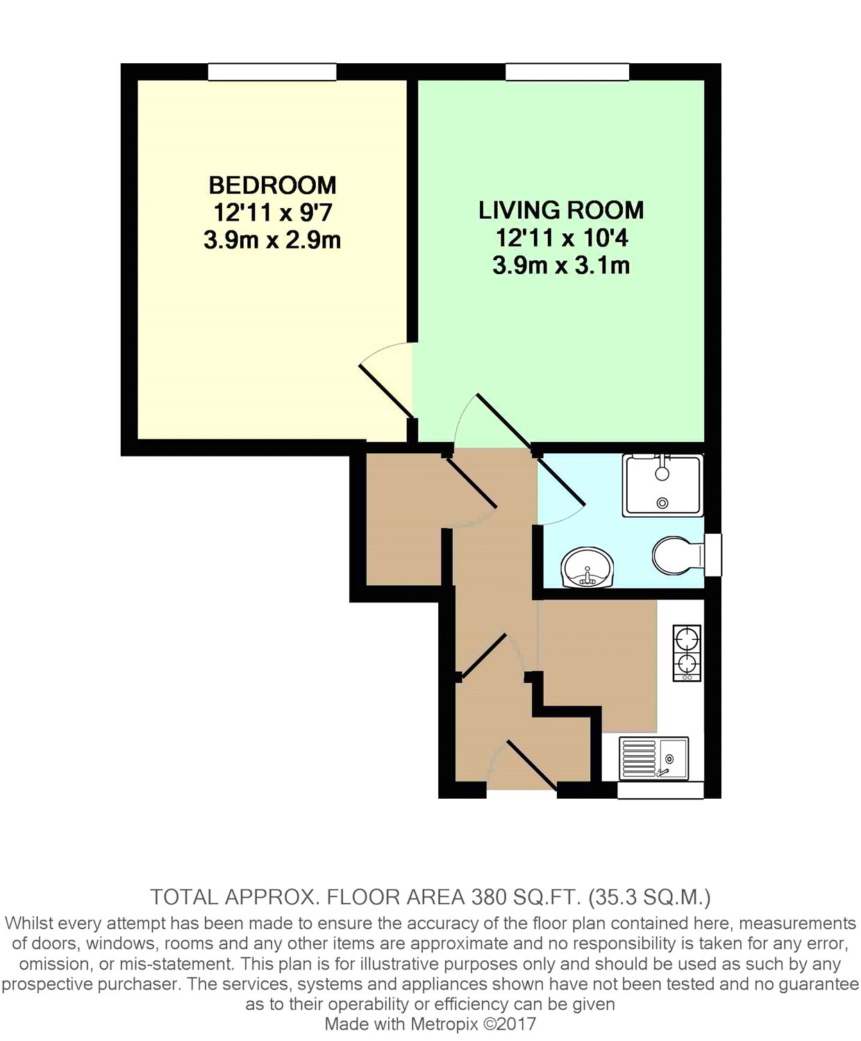 1 Bedrooms Flat to rent in Buckstone Crescent, Leeds, West Yorkshire LS17