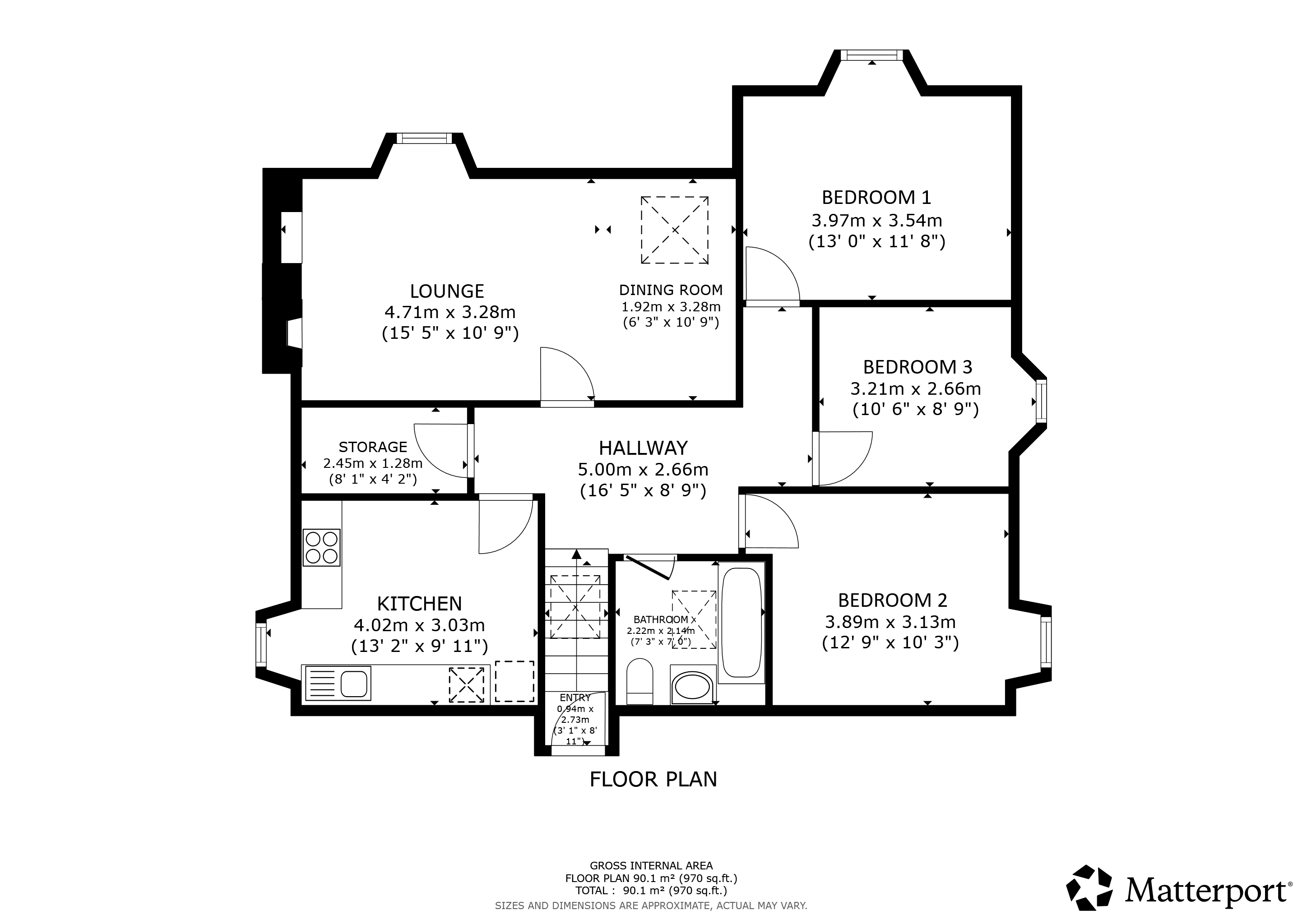Flat 2 C,, Claonaig, Tighnabruaich floorplan