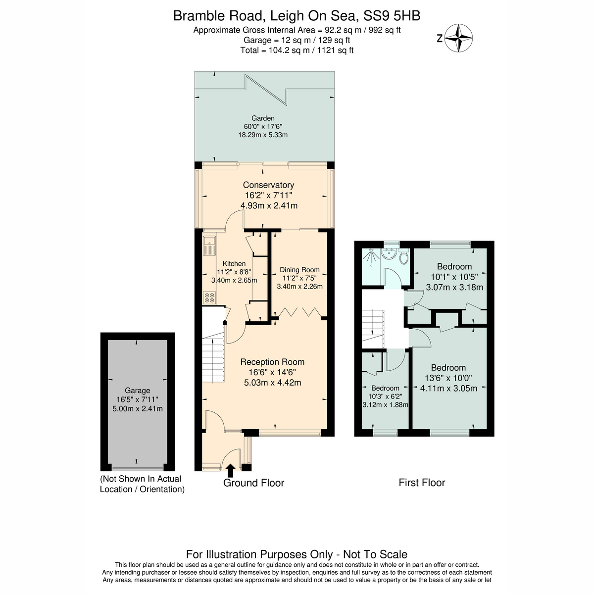 50, Bramble Road, Leigh-on-sea floorplan