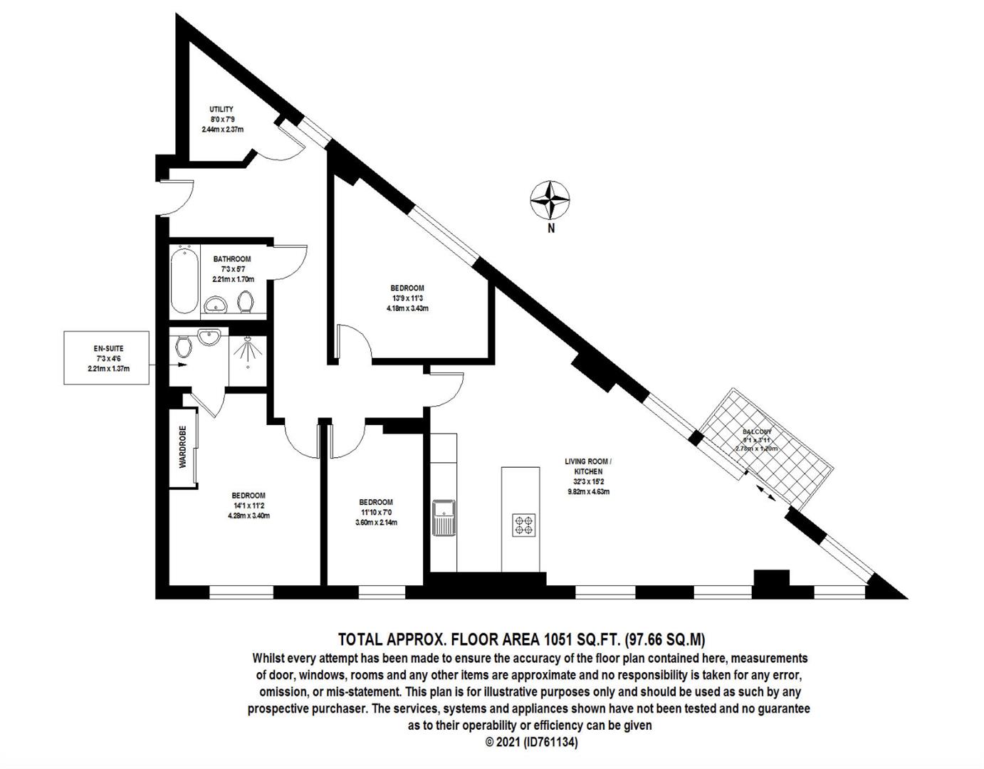 Flat 21, Atrium Heights, 4 Little Thames Walk, London floorplan