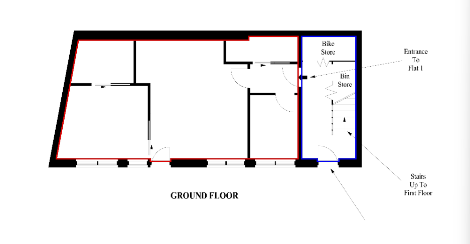 Flat 1, 6 Hatton Row, London floorplan