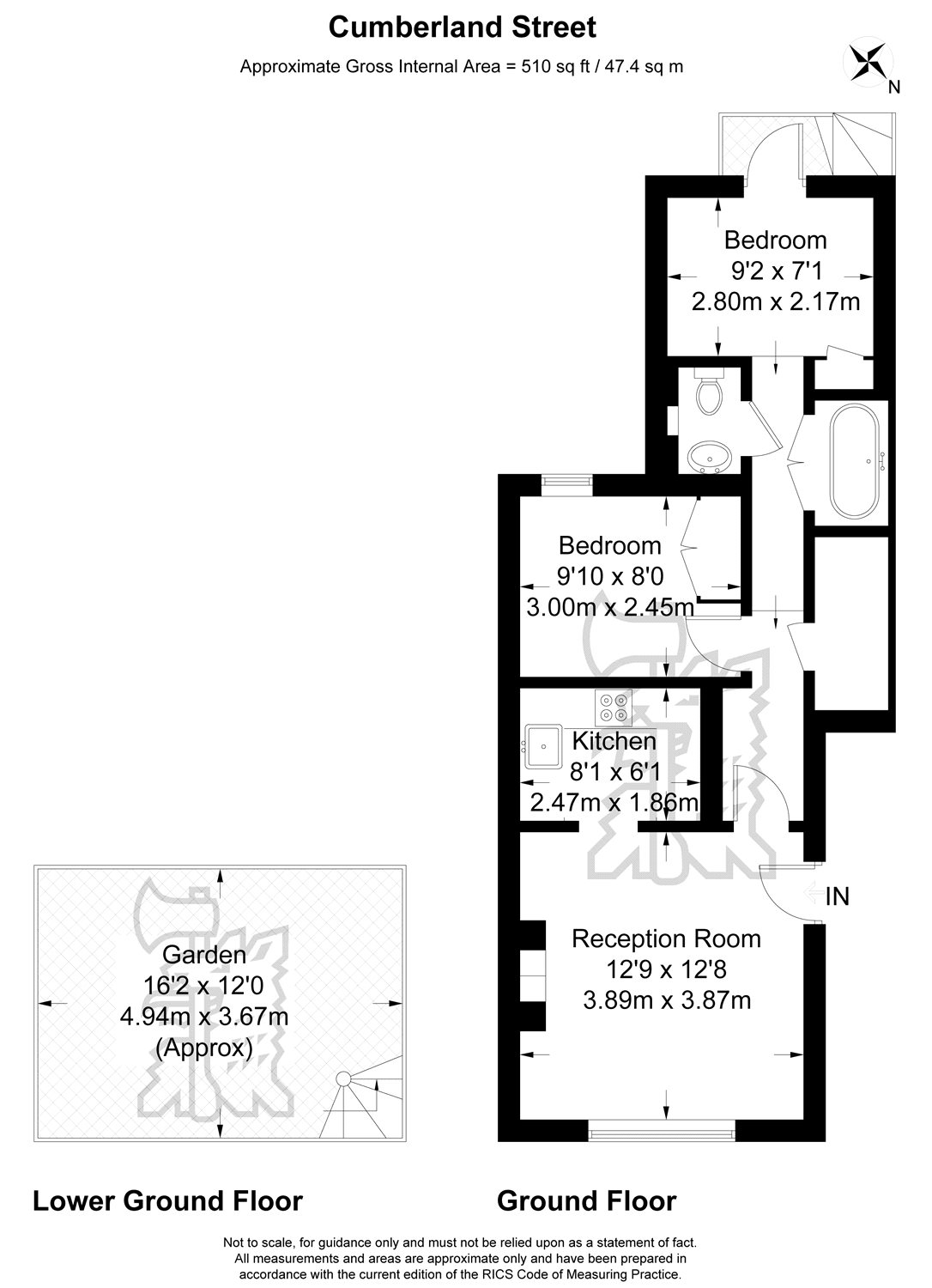 Ground FF, 34, Cumberland Street, London floorplan