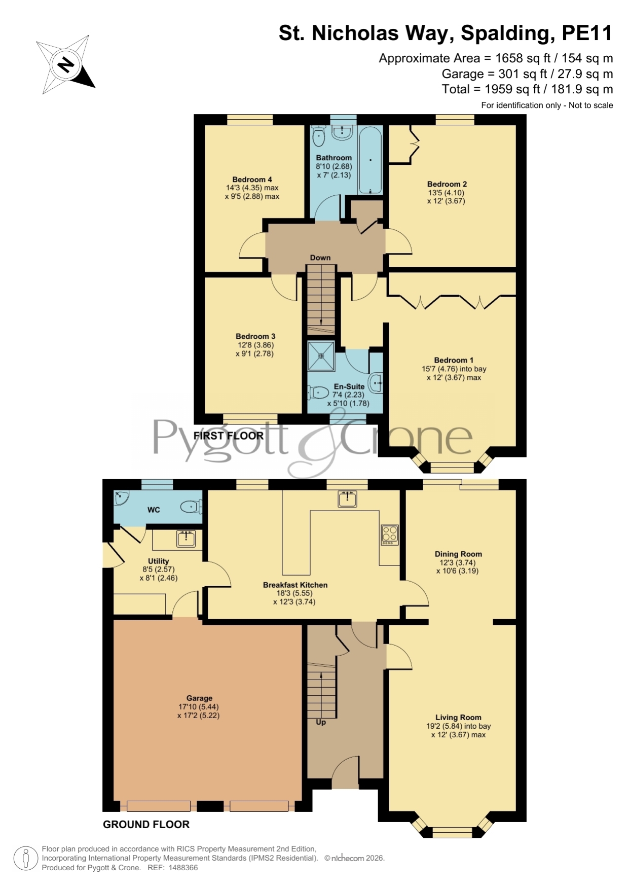 1, St. Nicholas Way, Spalding floorplan