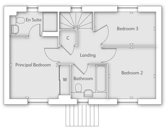 Plot 58, The Harlington, Warwick Place, Hammondstreet Road, Cheshunt floorplan