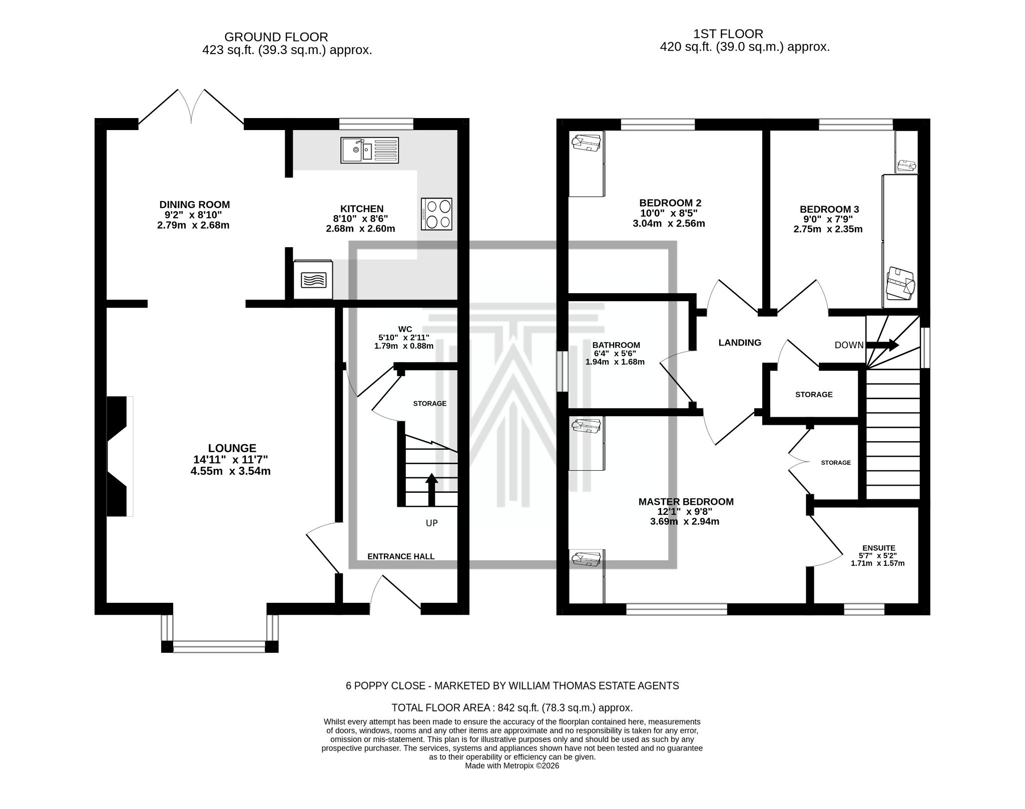 6 Poppy Close, Bolton floorplan