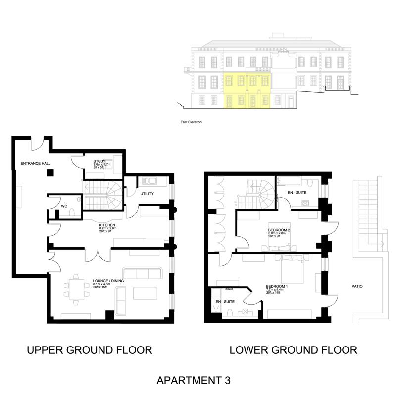 Apartment 3, Coutts House, Onchan floorplan
