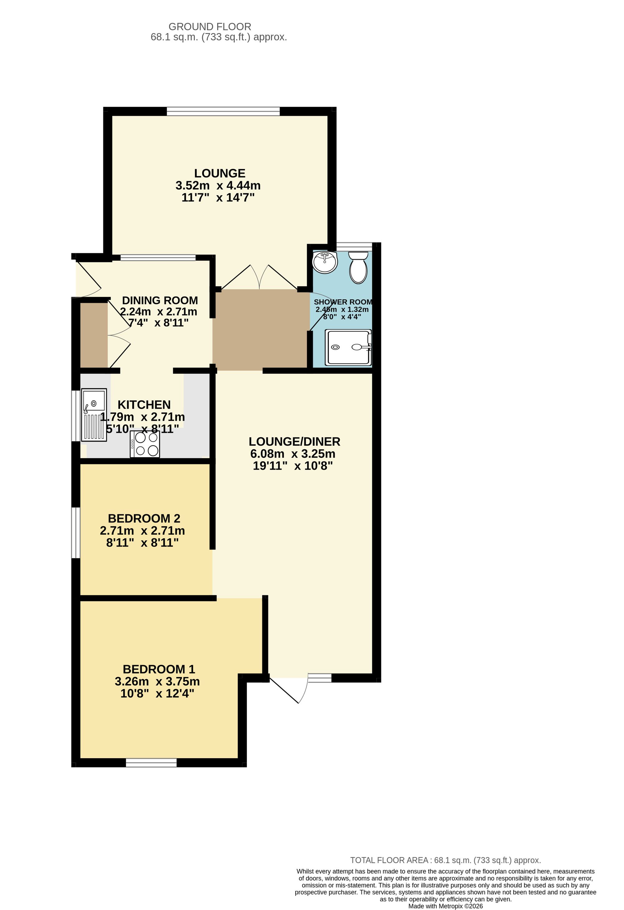 197 Chesterfield Road North, Mansfield floorplan