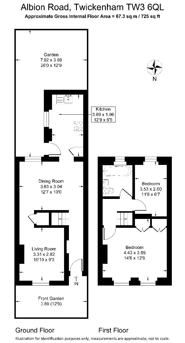 47 Albion Road, Twickenham floorplan