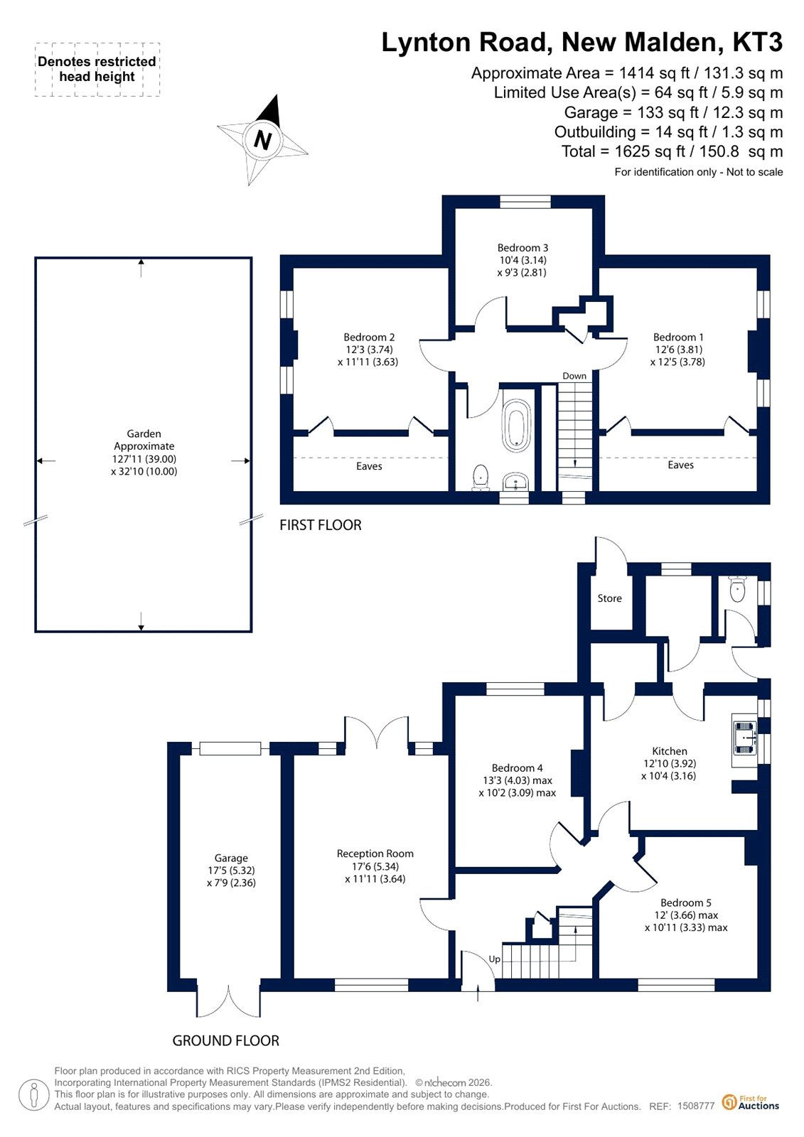 24, Lynton Road, New Malden floorplan
