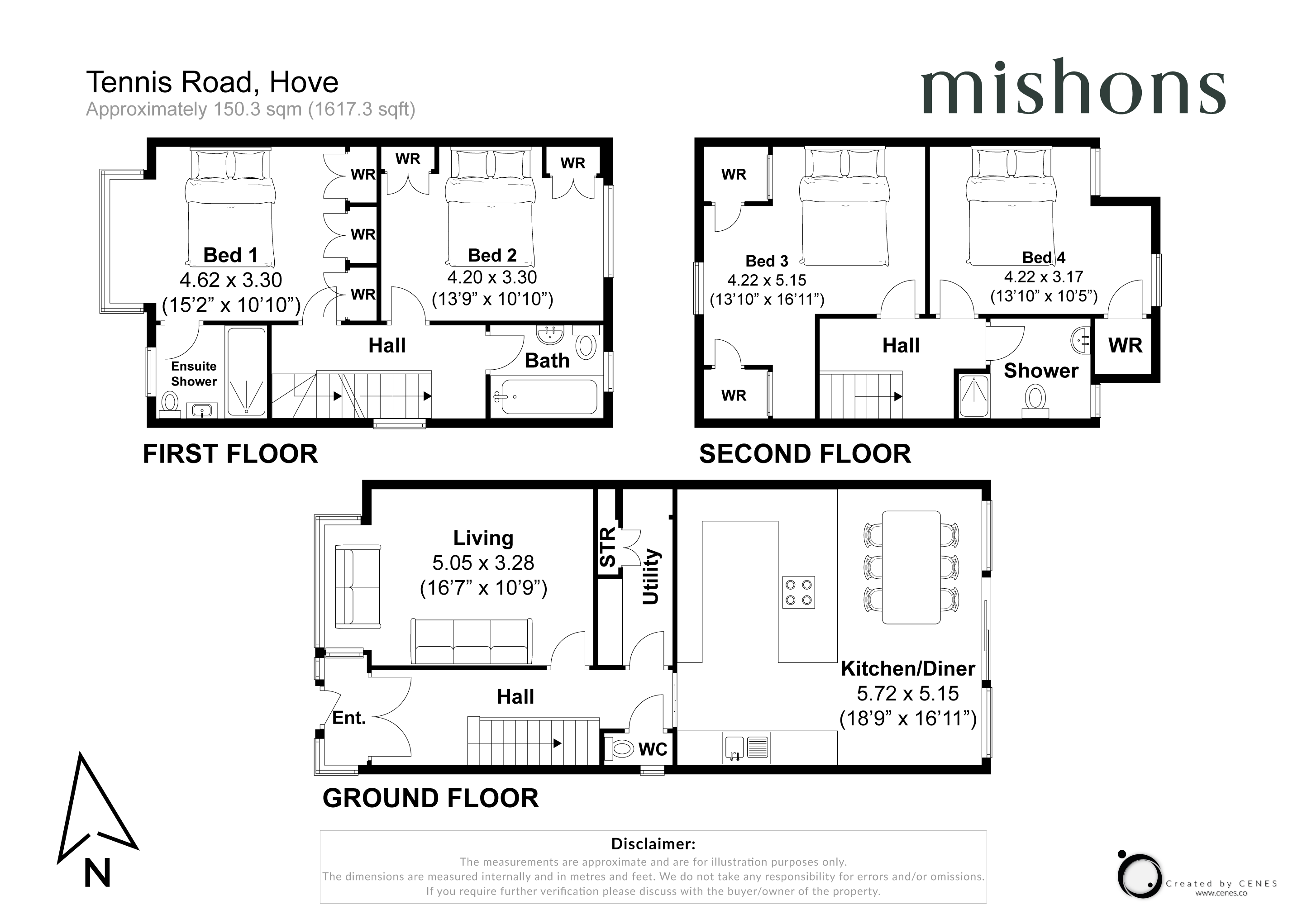1, Tennis Road, East Sussex floorplan