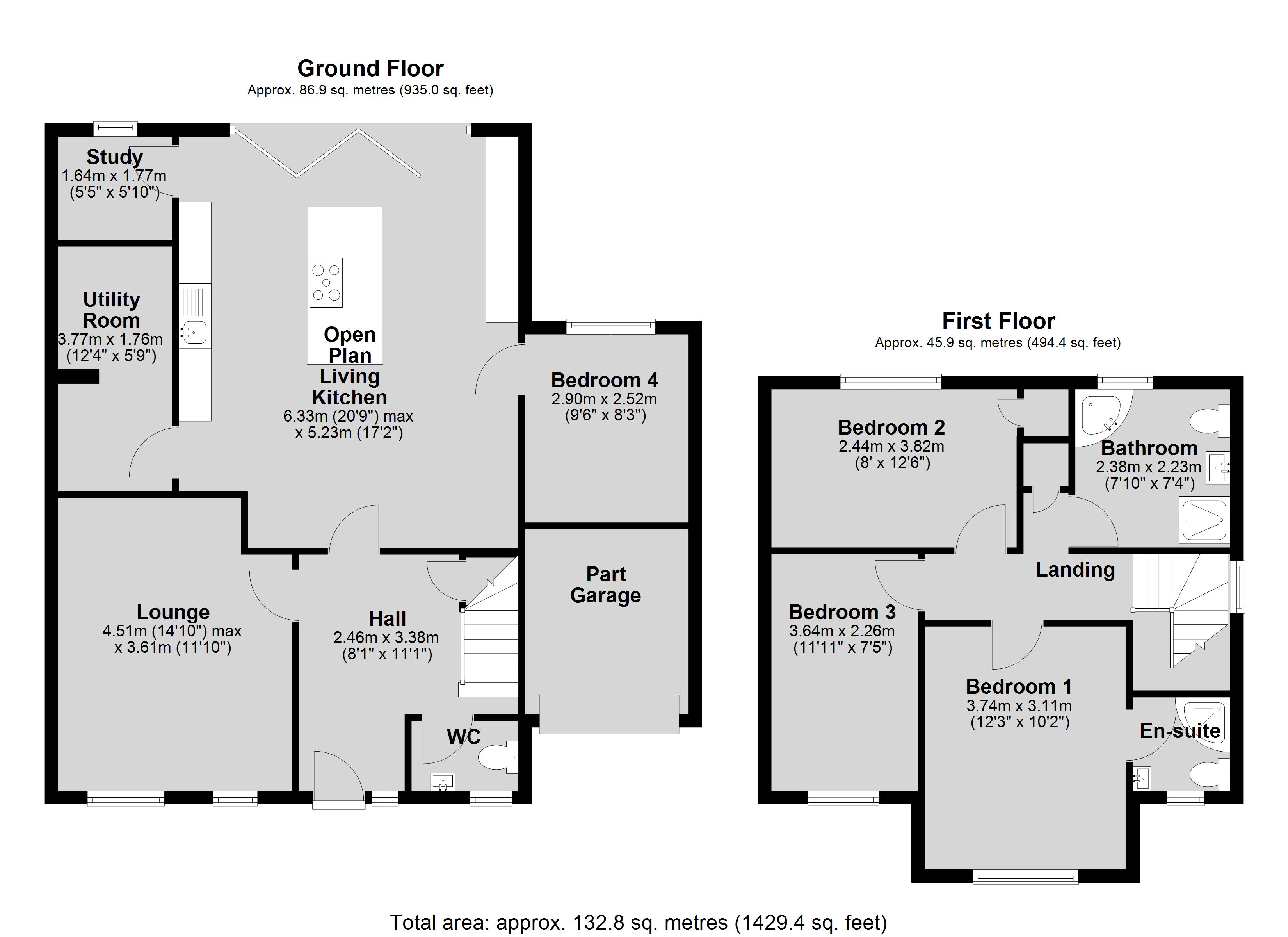 6, Lawley Close, Lincoln floorplan