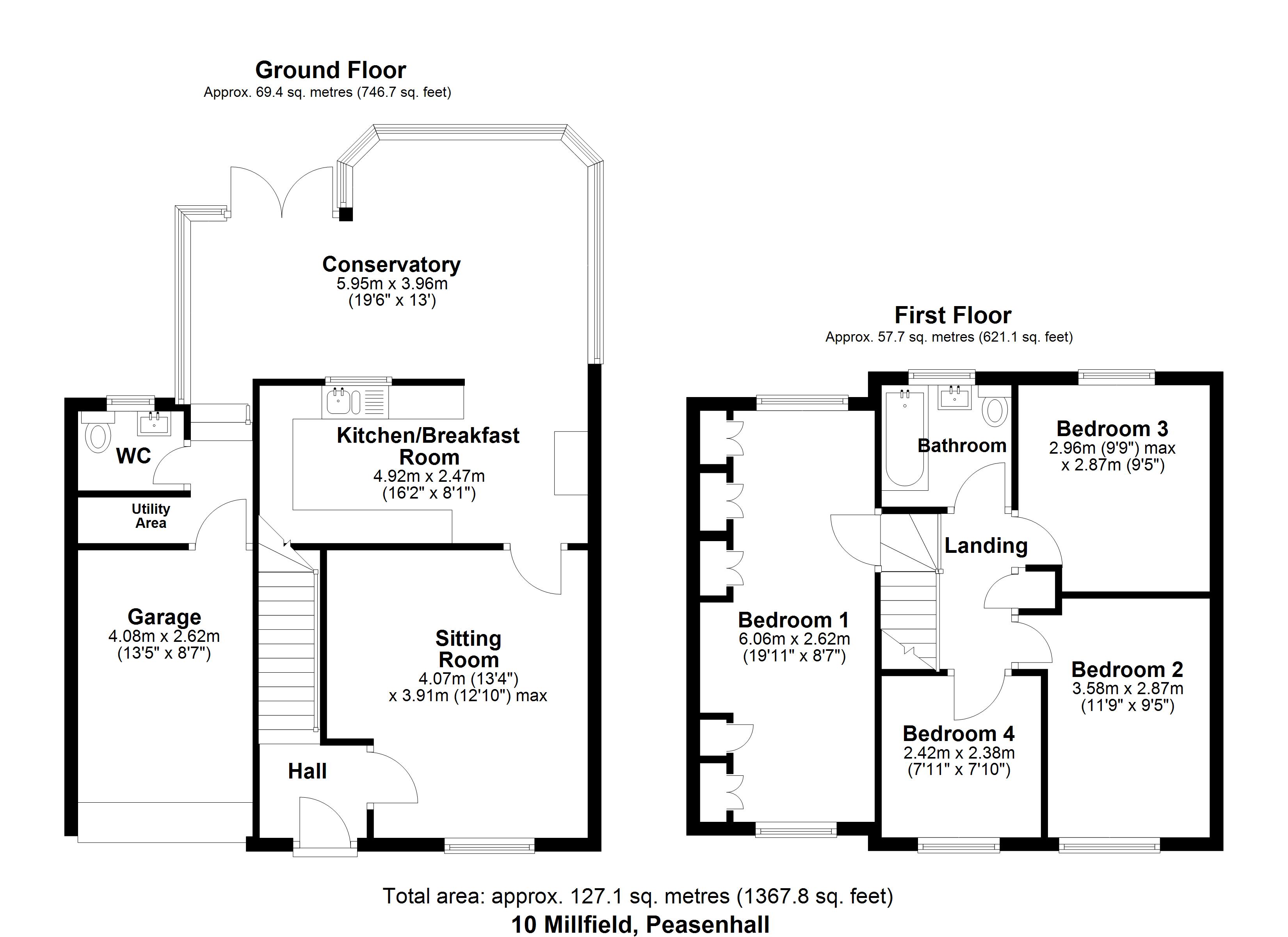 10, Millfields, Saxmundham floorplan