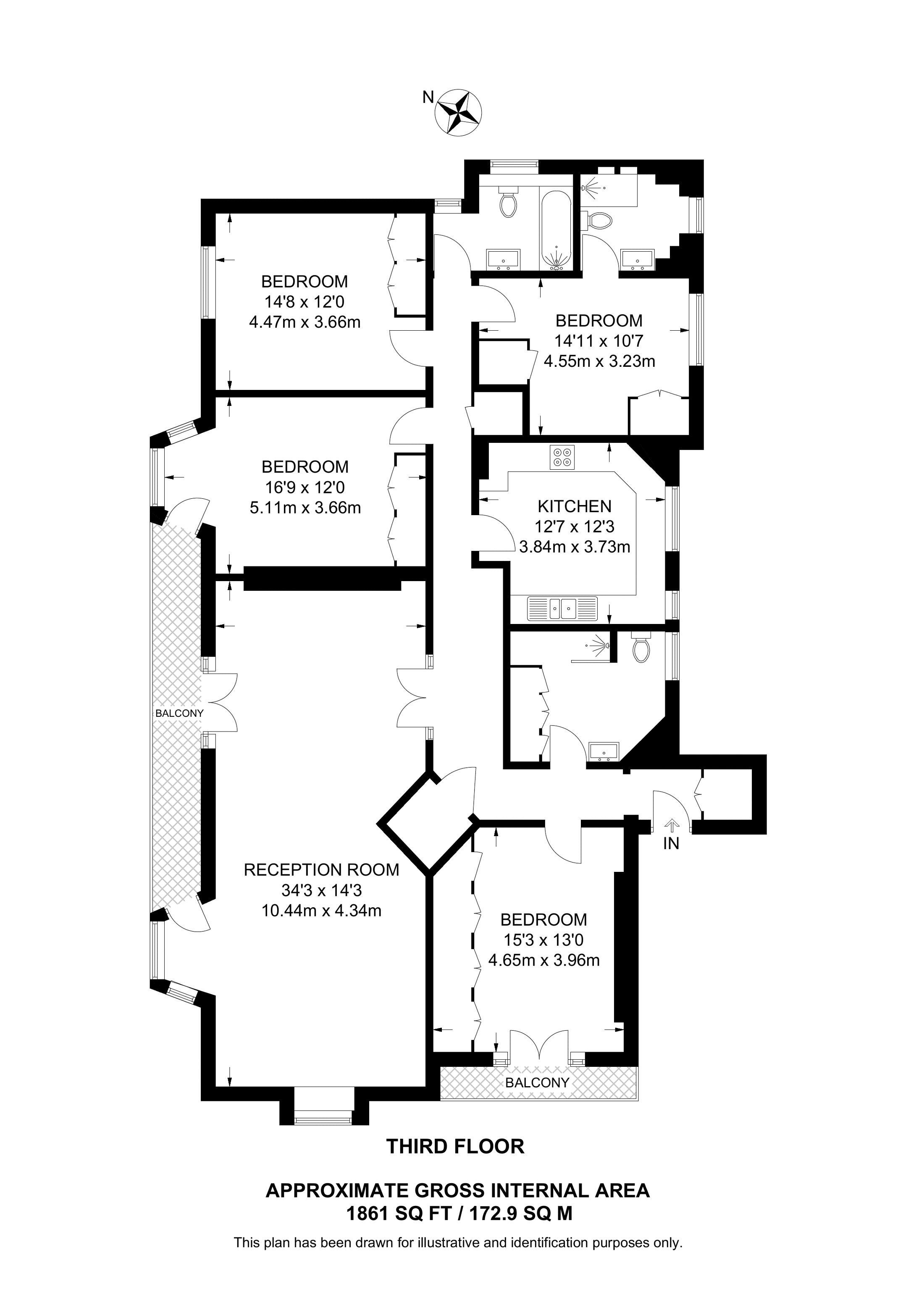Portman mansions, Marylebone floorplan