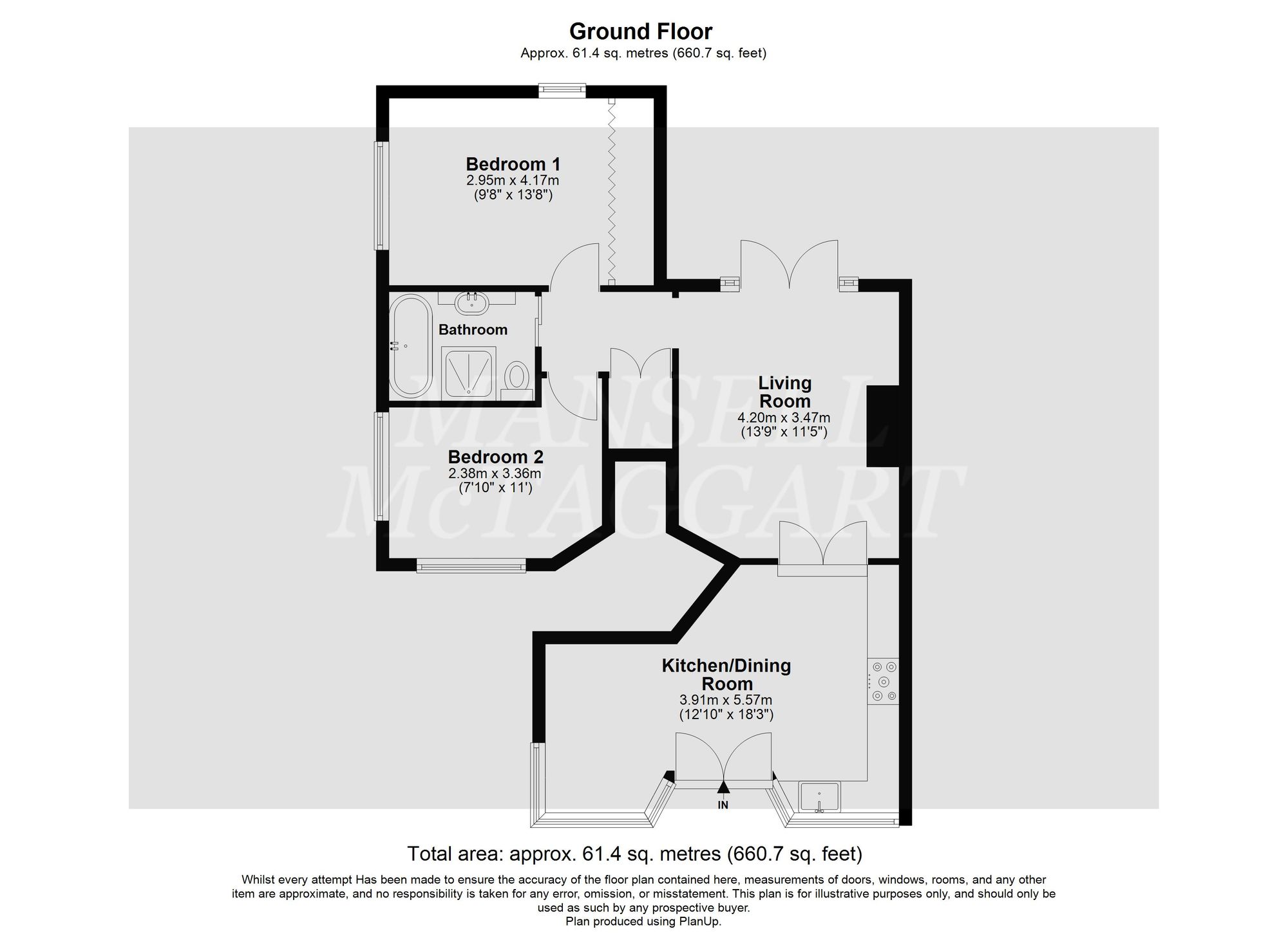 Ground Floor Flat, The Bield, Lewes Road, Forest Row, Forest Row floorplan