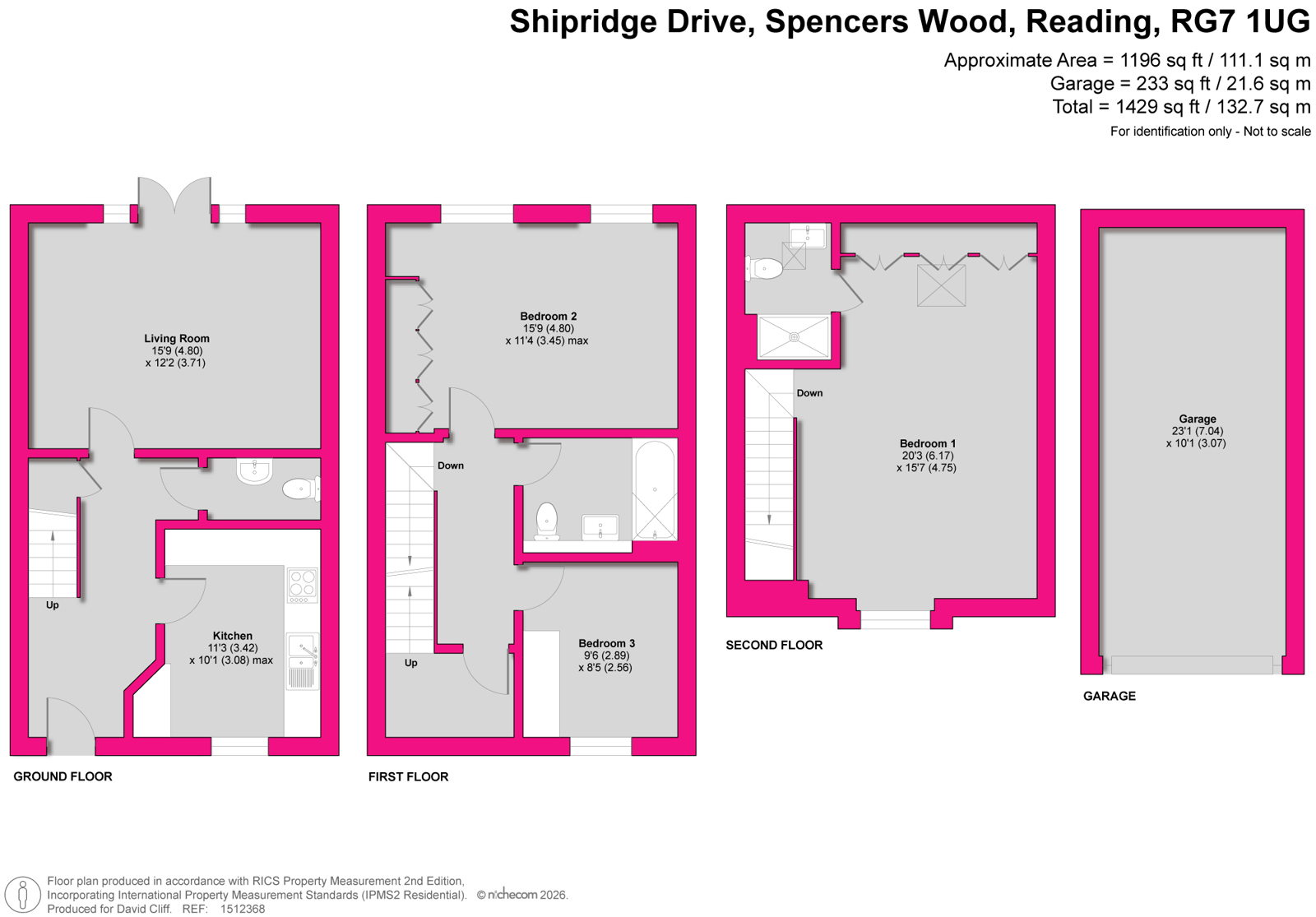 27, Shipridge Drive, Reading floorplan