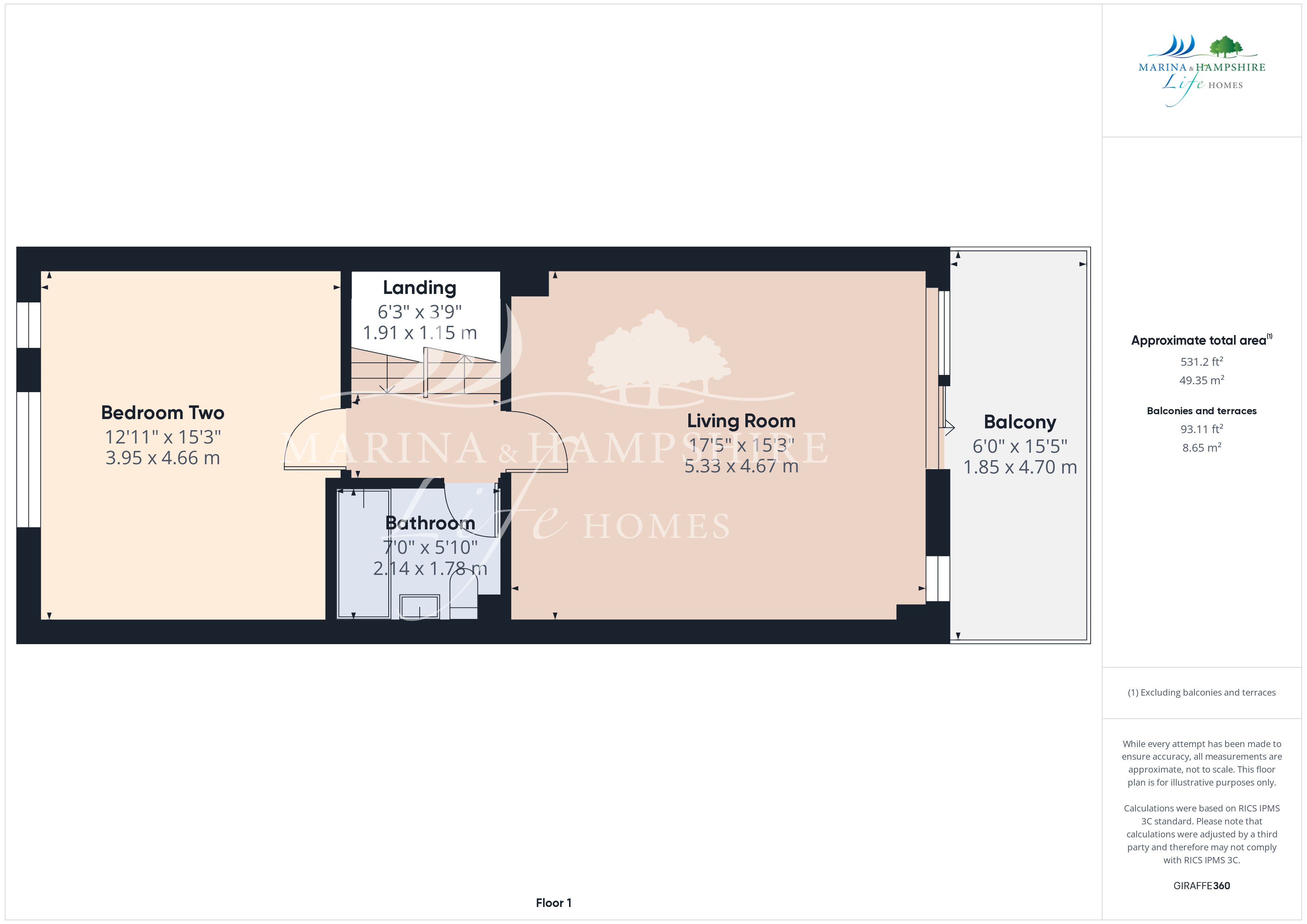 22, Carne Place, Portsmouth floorplan