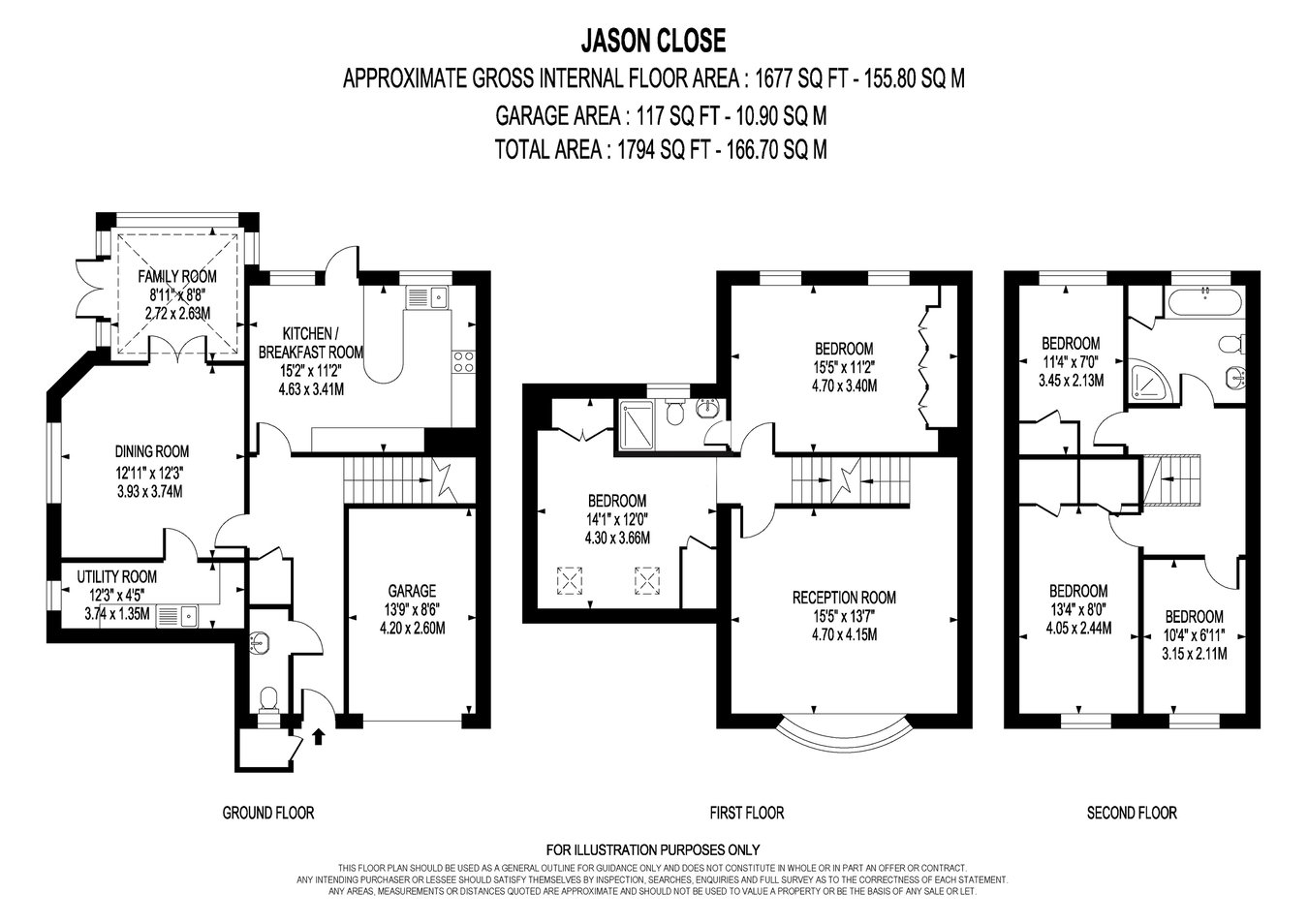 12, Jason Close, Weybridge floorplan