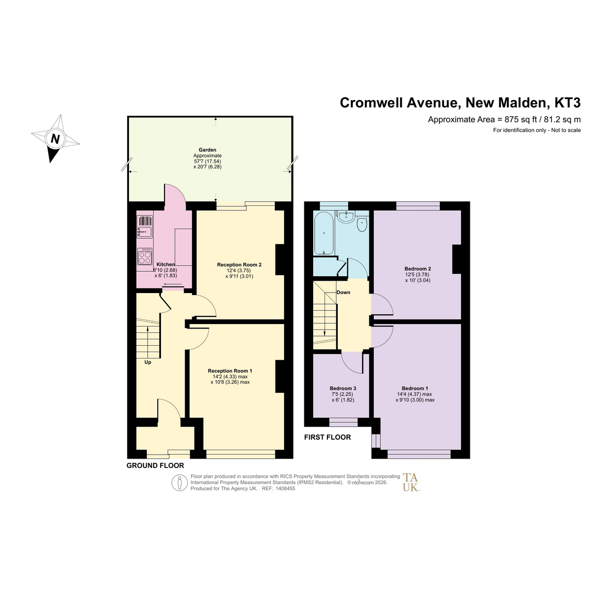 Cromwell Avenue, New Malden, KT3 floorplan