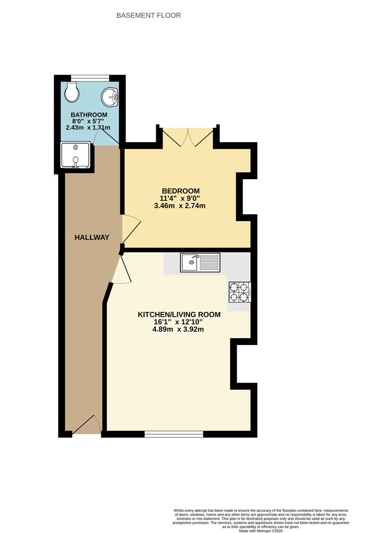 Basement, 35, Cambridge Road, Hastings floorplan