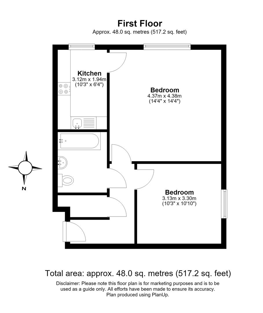 Griffiths Road, London floorplan