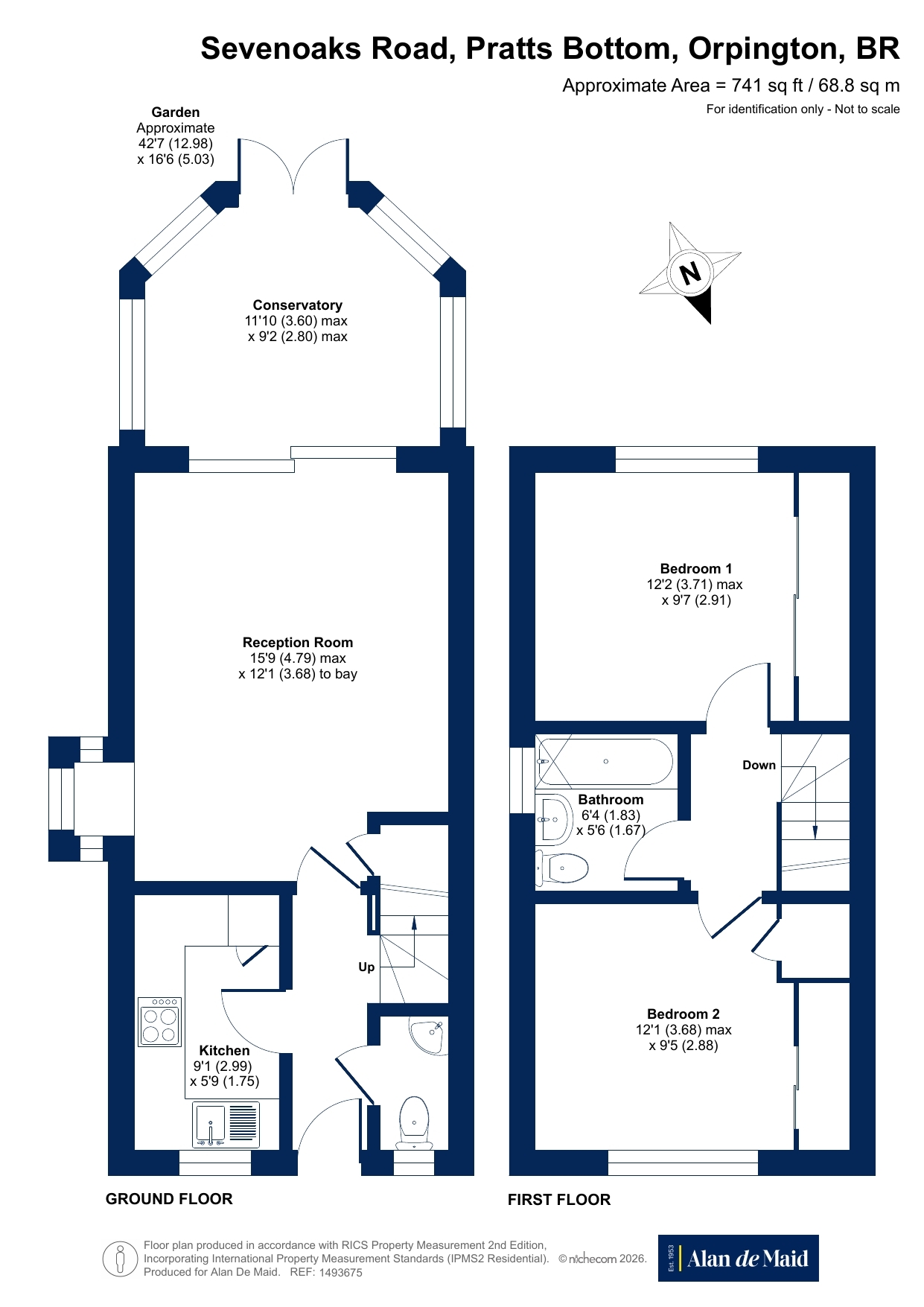1, St. James Terrace, Pratts Bottom floorplan