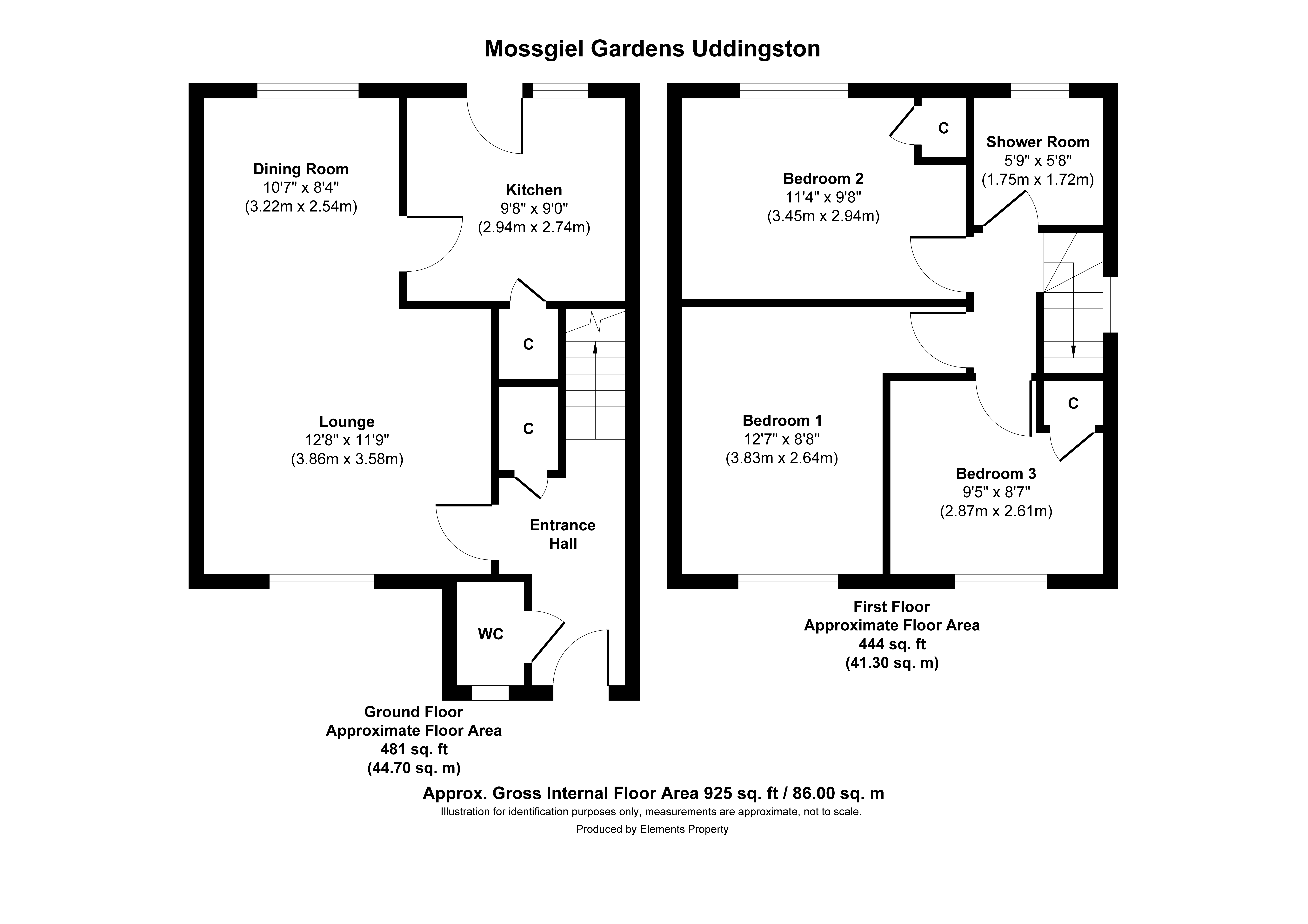 Mossgiel Gardens, Uddingston, Glasgow G71, 3 bedroom semidetached