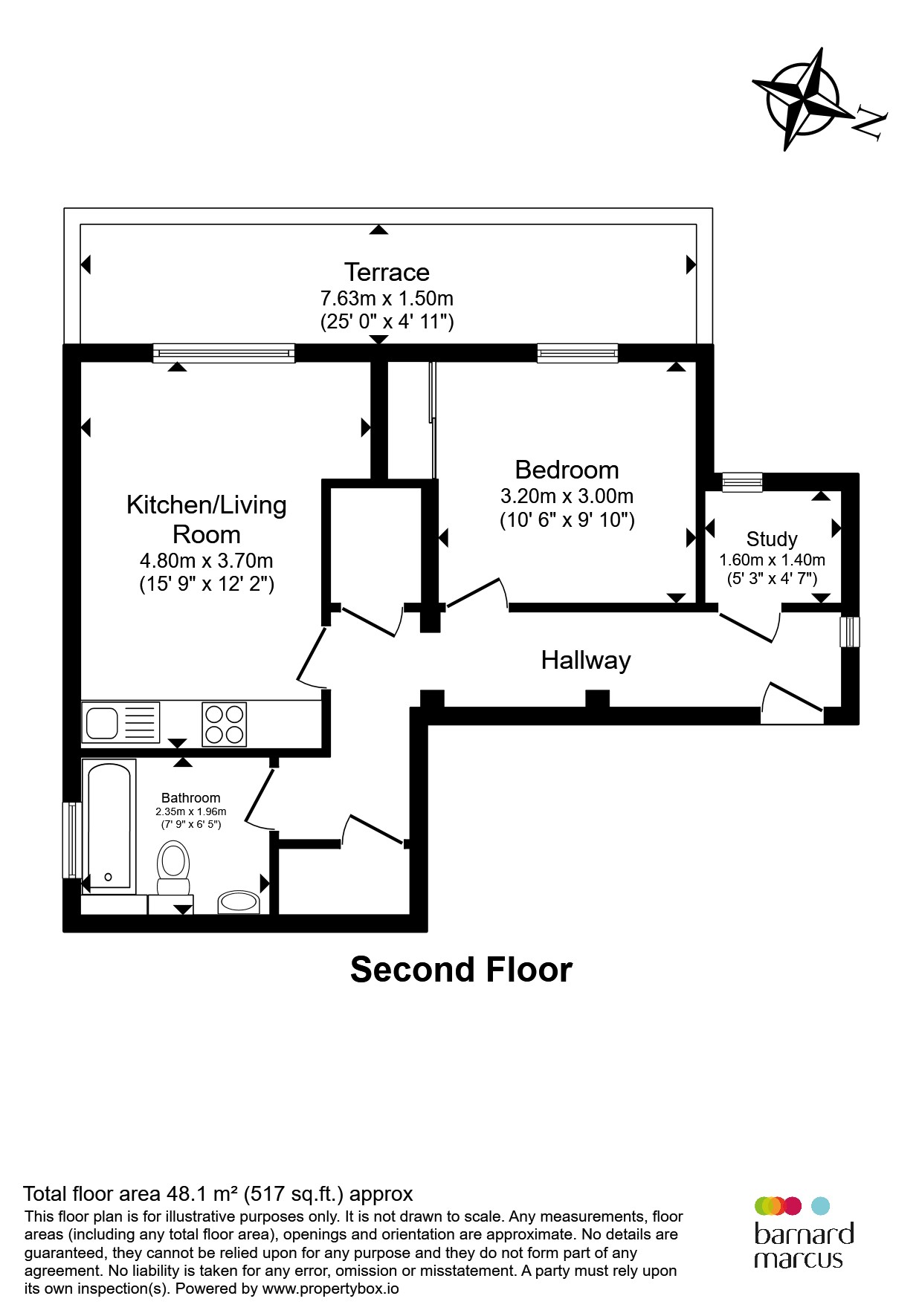 Flat 6, Atlantis Court, 104, Brunswick Park Road, London floorplan