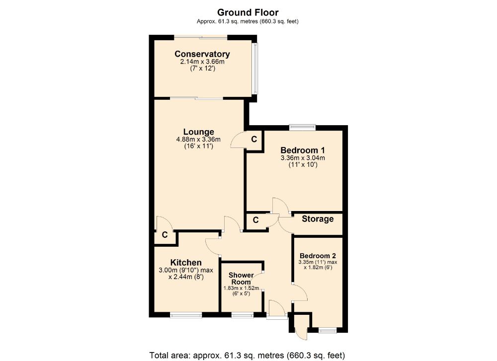 Thatchwell Court, Standens Barn, Northampton NN3, 2 bedroom semi