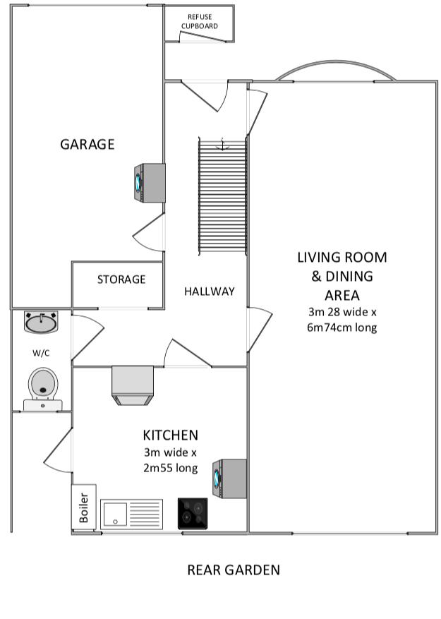 4 Bedrooms Terraced house for sale in Grisedale Close, Crawley RH11