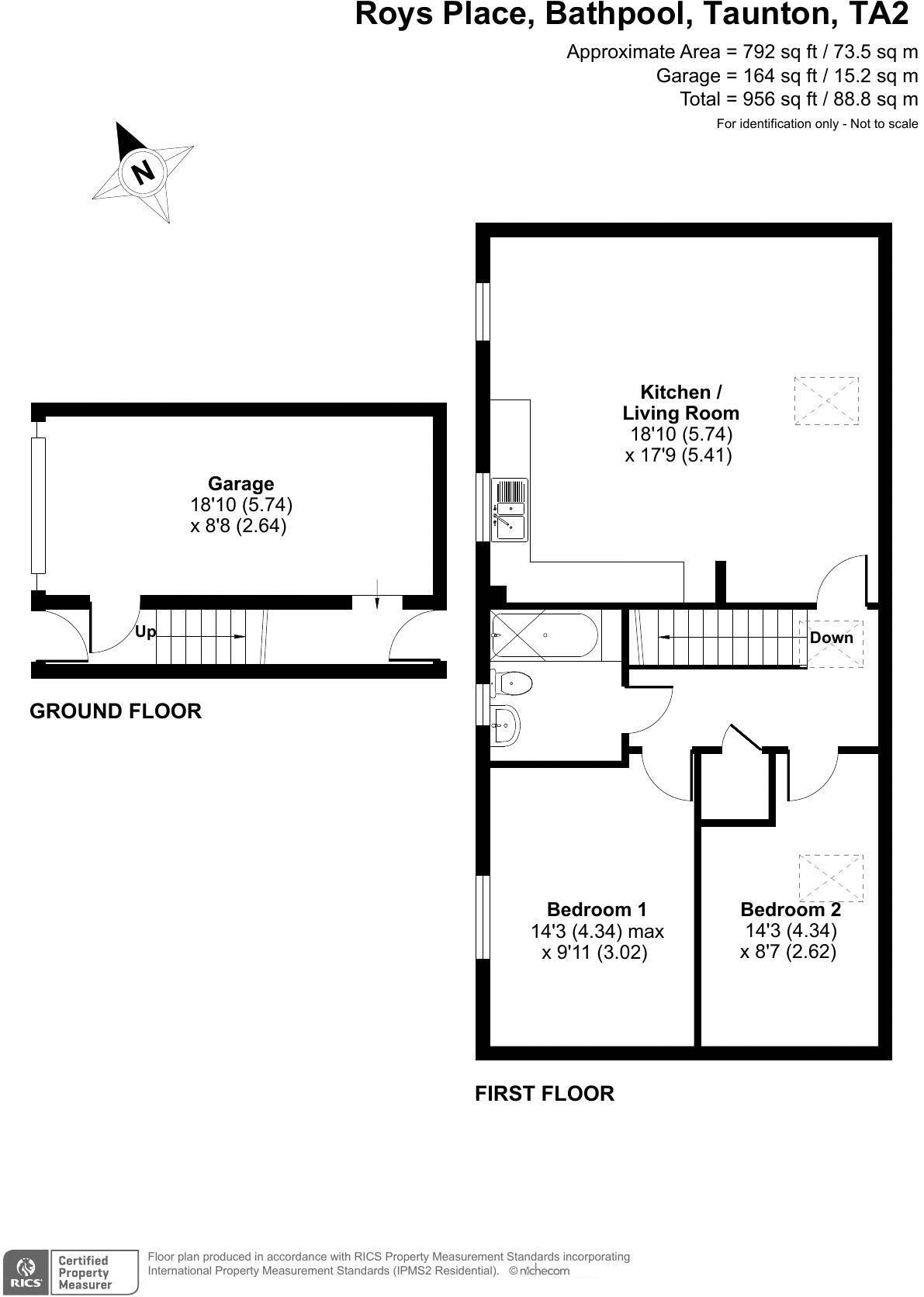 24, Roys Place, Taunton floorplan