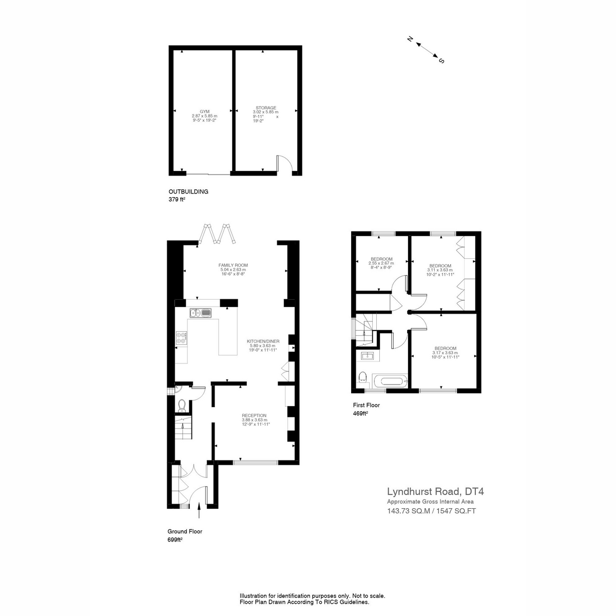 7, Lyndhurst Road, Weymouth floorplan