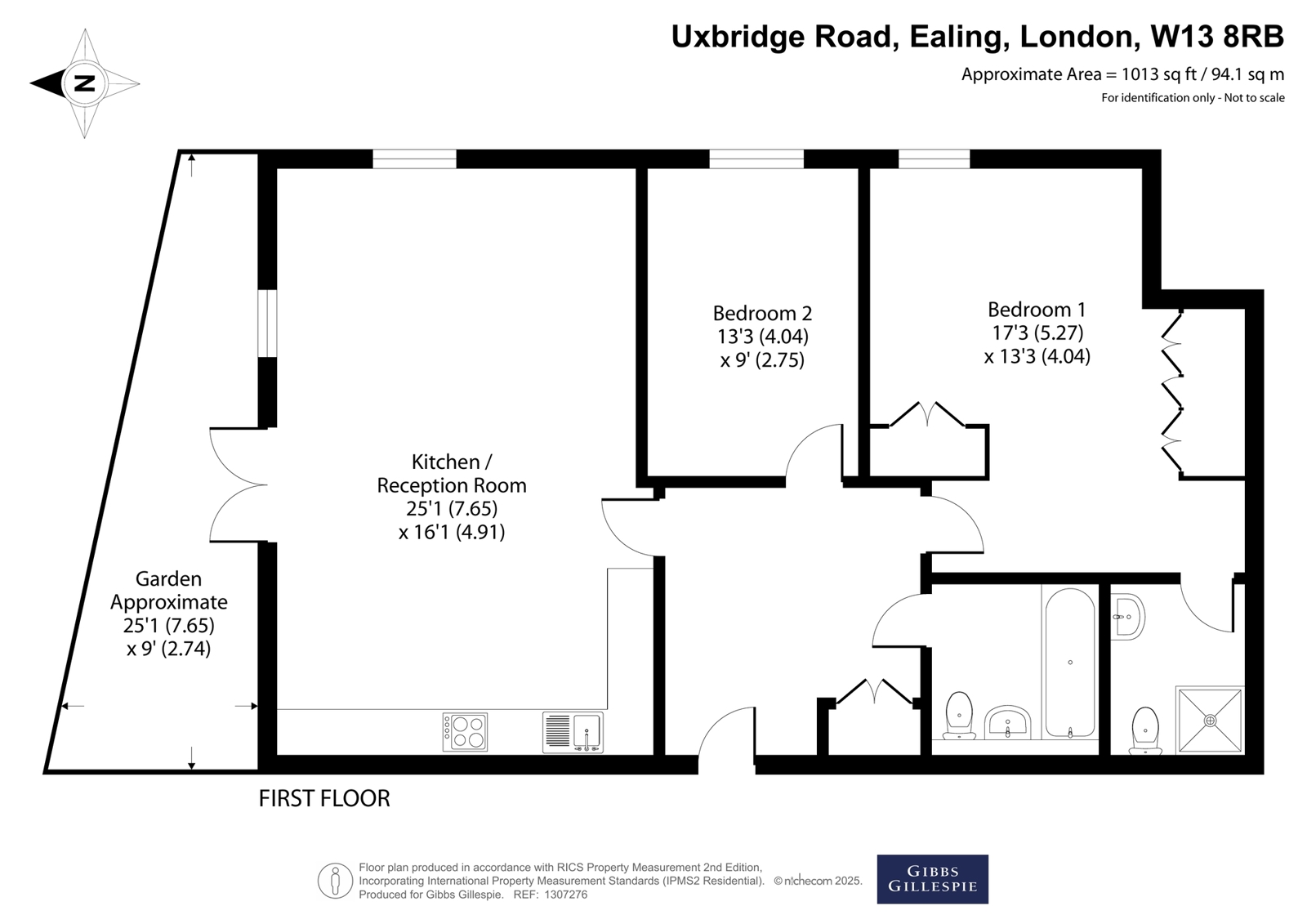 Flat 60, Lovelace House 96-122,, Uxbridge Road, London floorplan