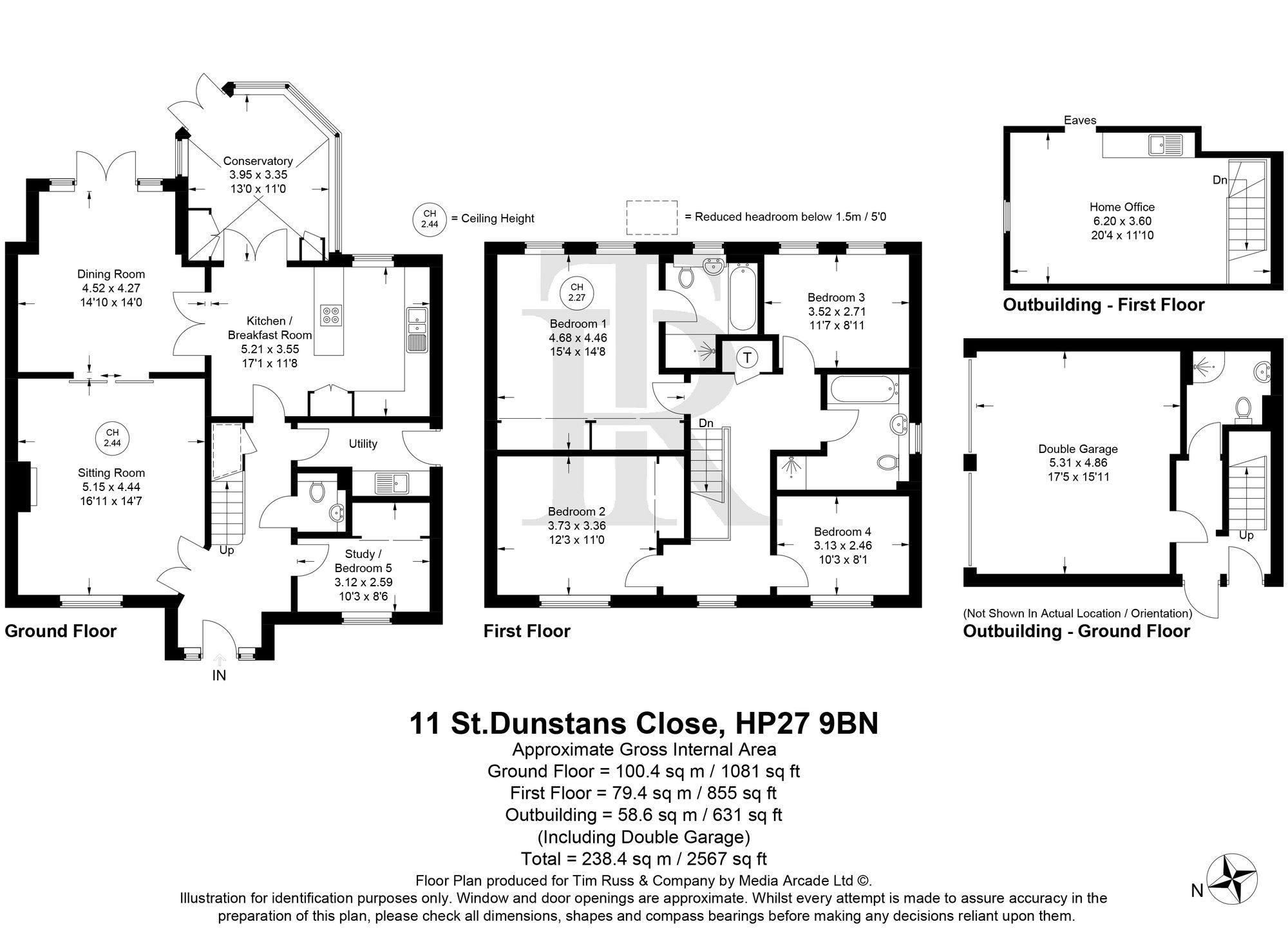 11 St. Dunstans Close, Princes Risborough floorplan