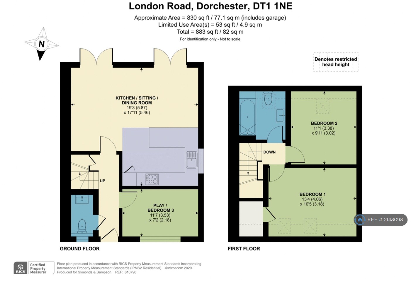 A London Road, Dorchester floorplan