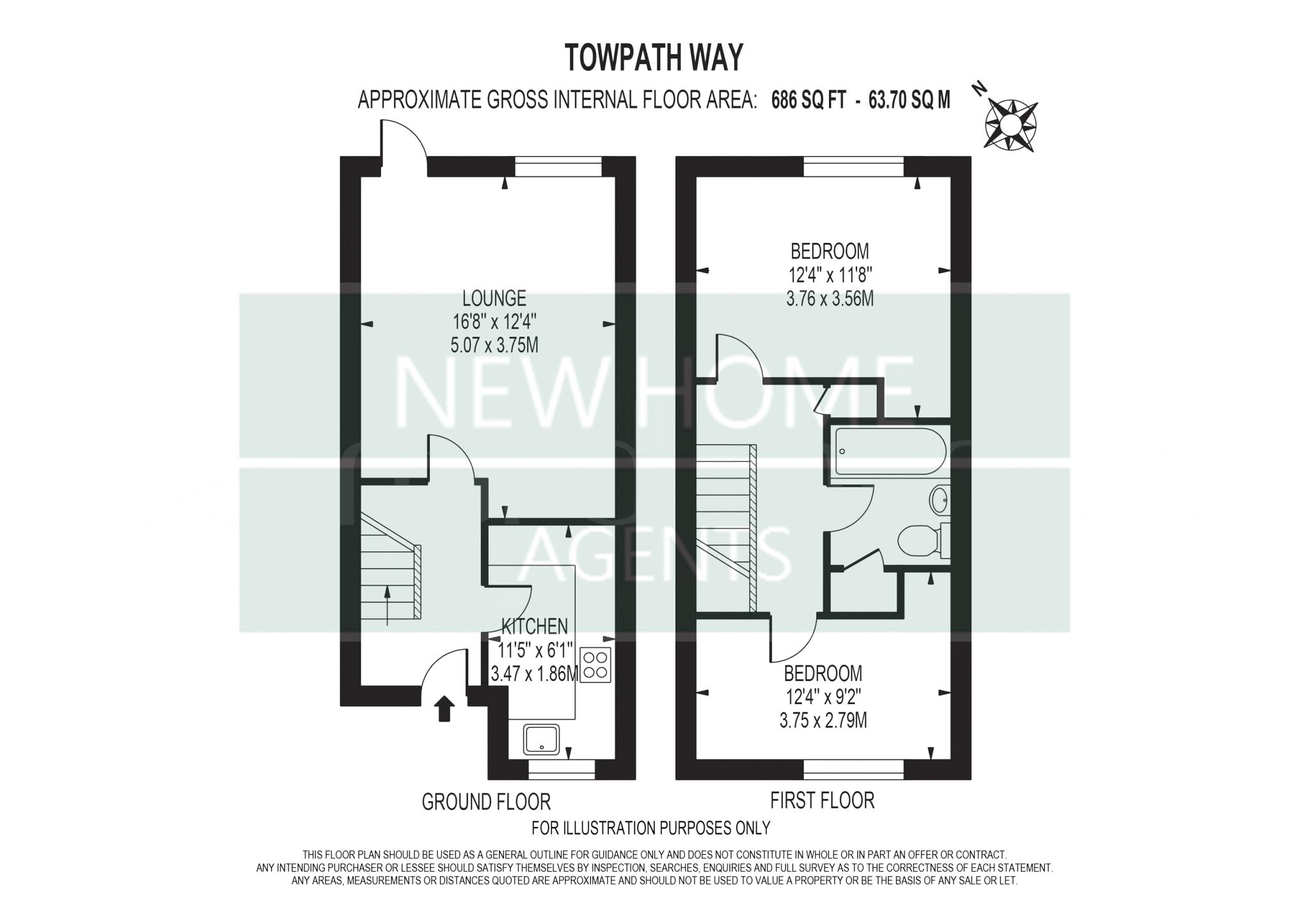 13, Towpath Way, Croydon floorplan