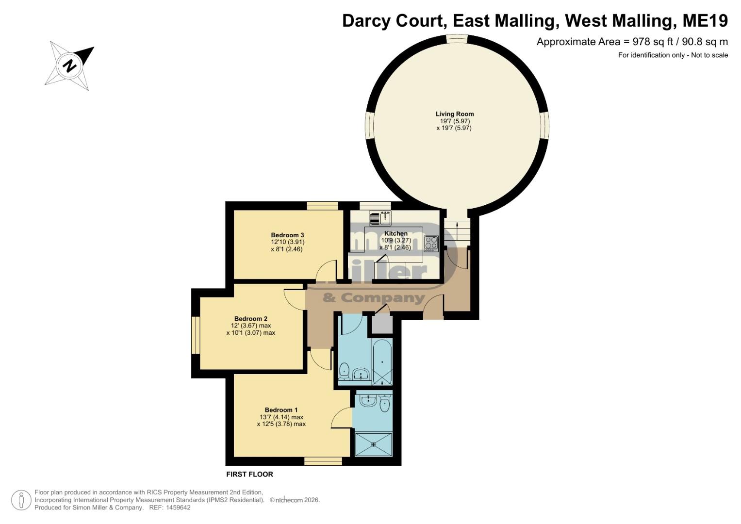 14, Darcy Court, West Malling floorplan