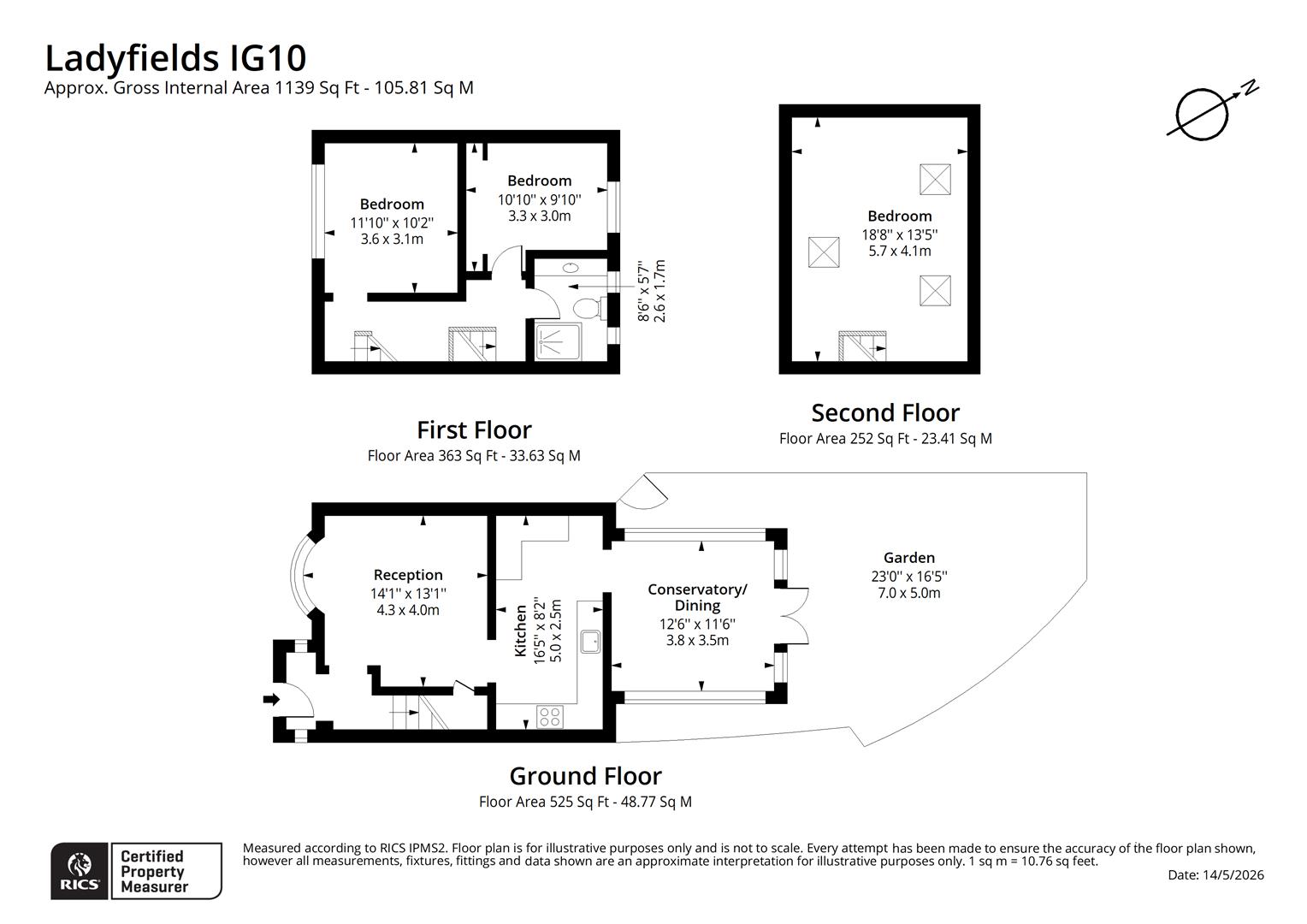 5, Ladyfields, Loughton floorplan