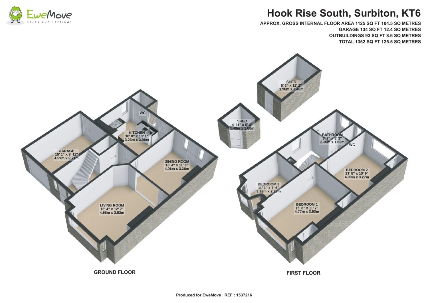 Hook Rise South, Surbiton floorplan