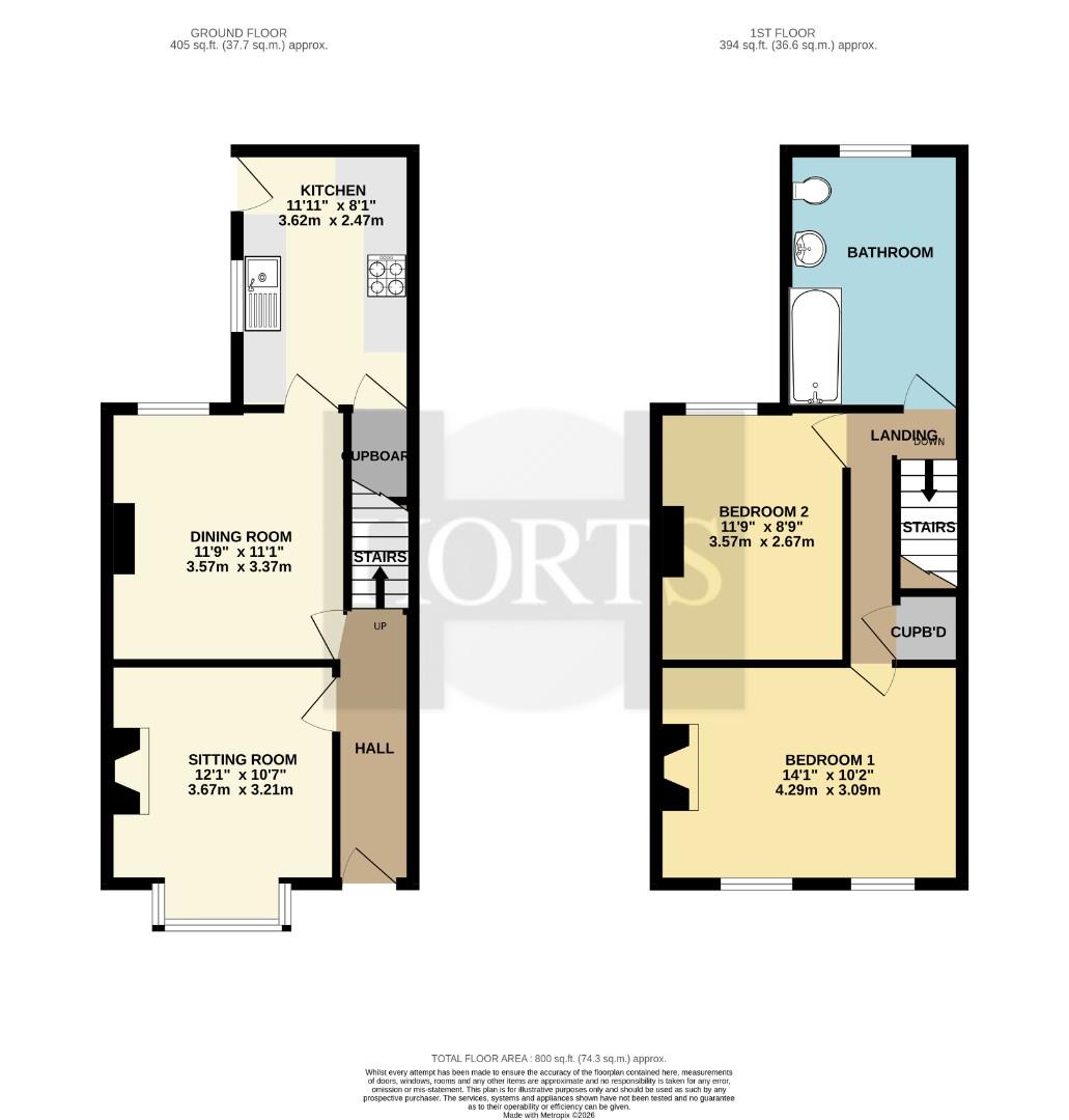 1, Bowden Road, Northampton floorplan